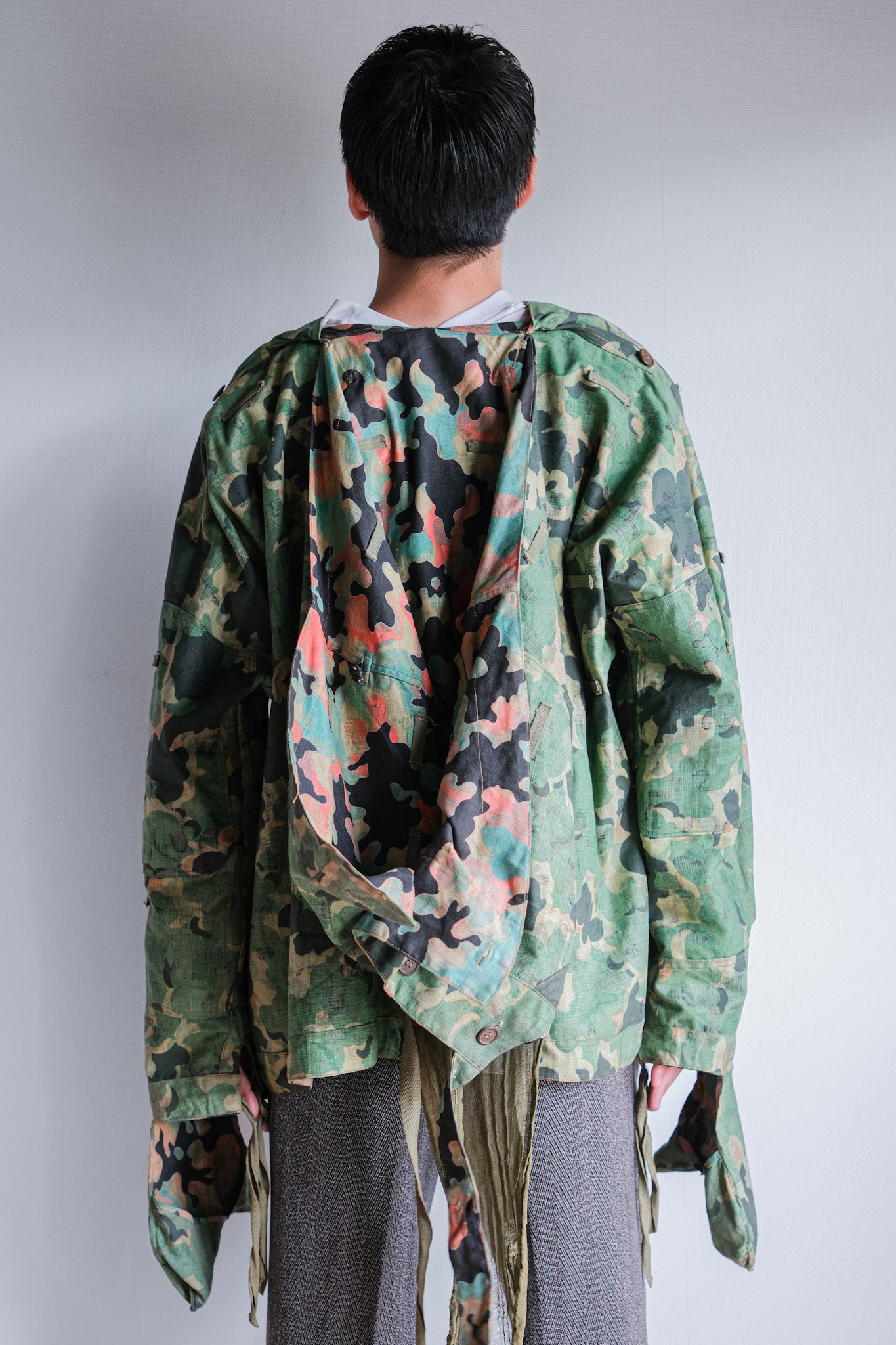【~50's】Czechoslovakian Army Dubaky Camouflage Reversible Smock "Dead Stock"
