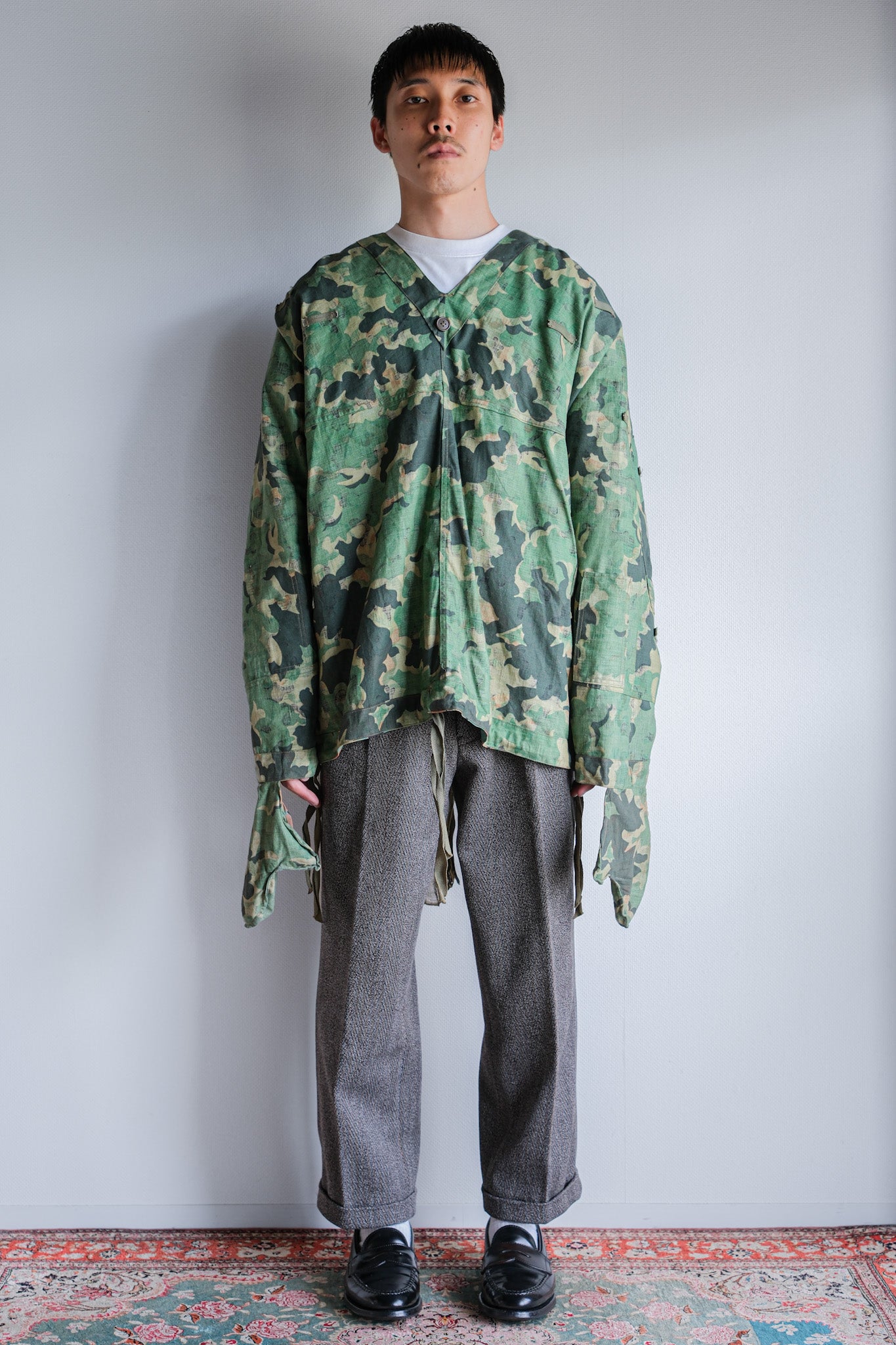 【~50's】Czechoslovakian Army Dubaky Camouflage Reversible Smock "Dead Stock"