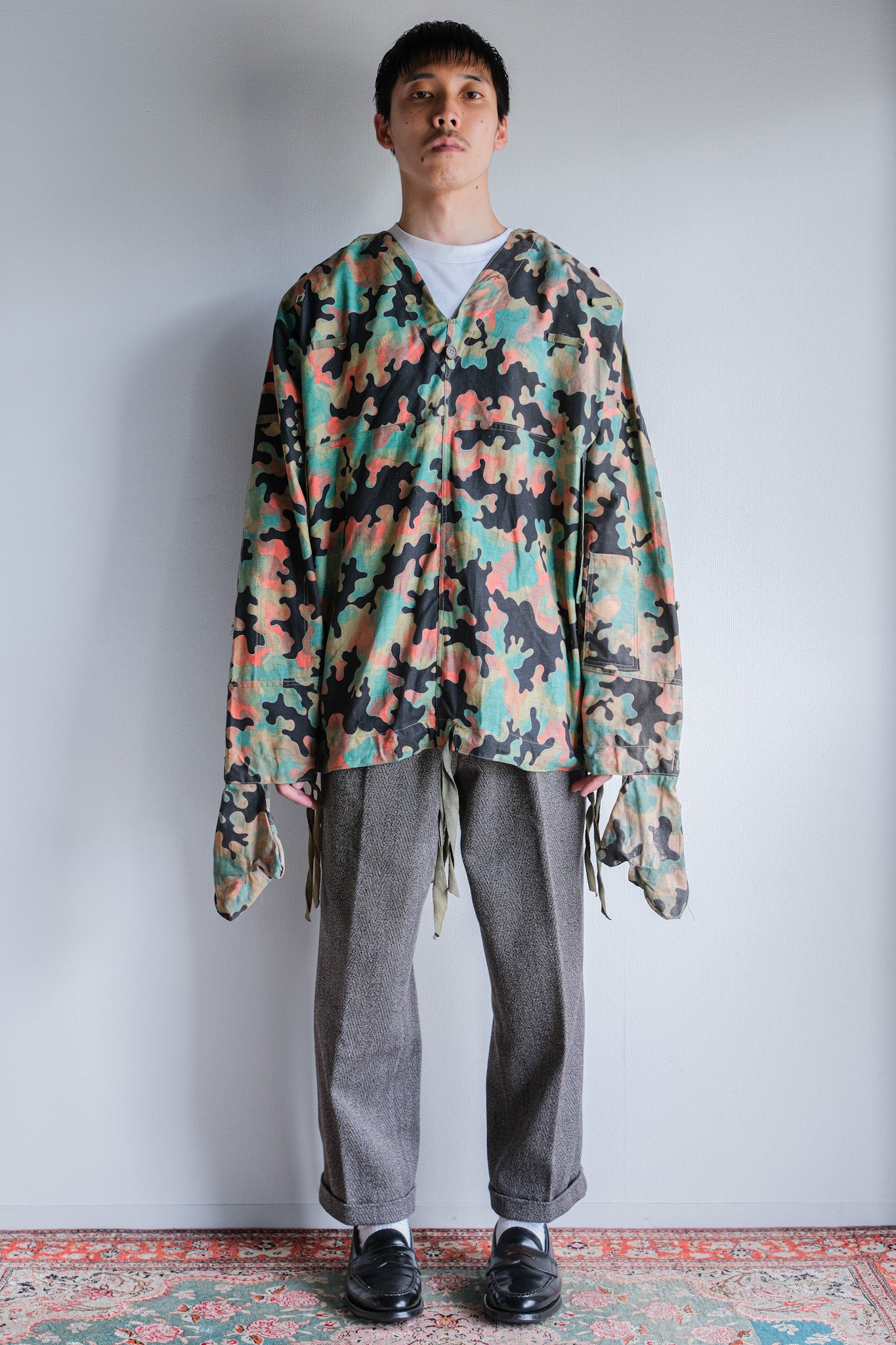 【~50's】Czechoslovakian Army Dubaky Camouflage Reversible Smock "Dead Stock"