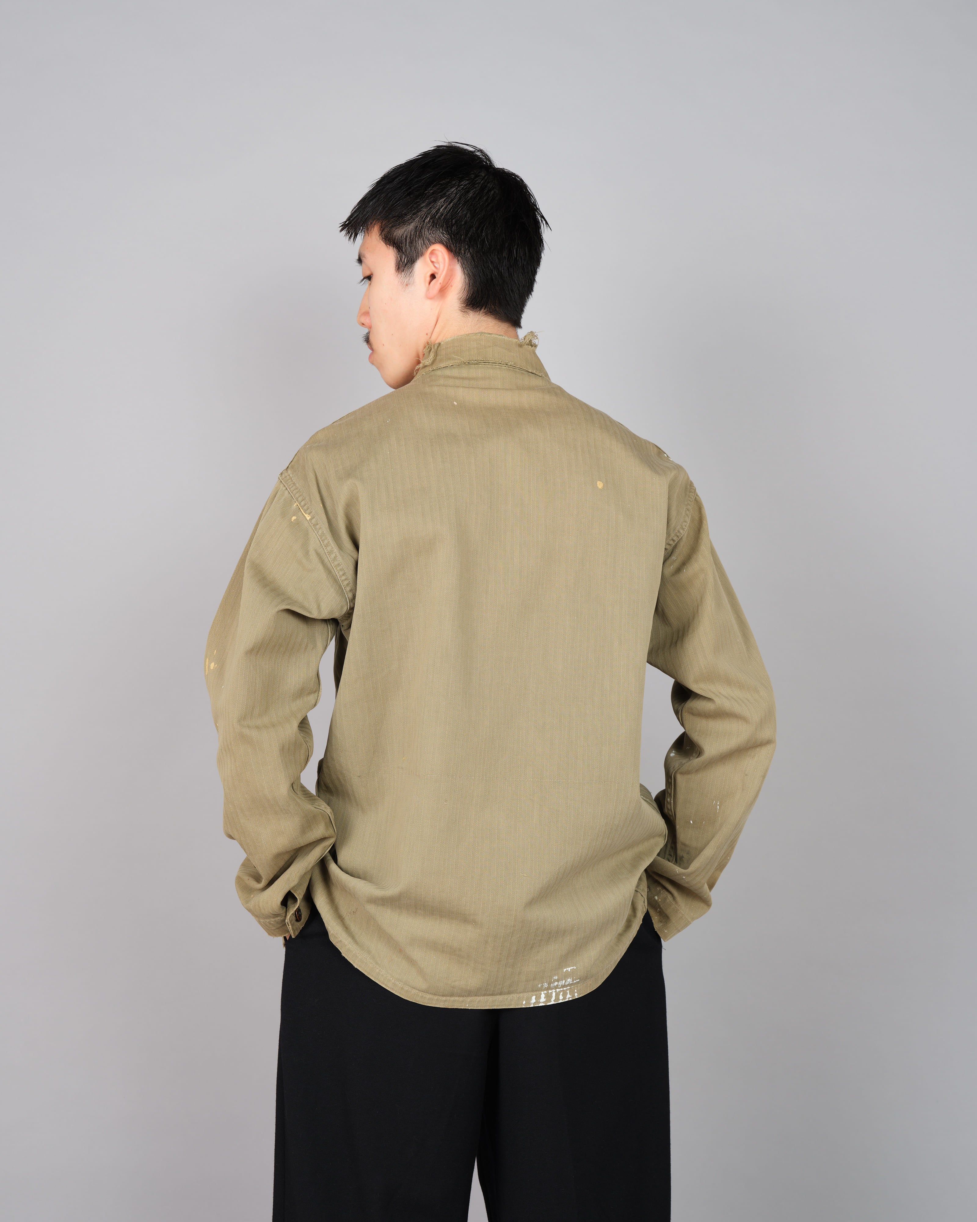 【~40's】WWⅡ U.S.M.C P-41 HBT Utility Jacket "Crazy Paint"