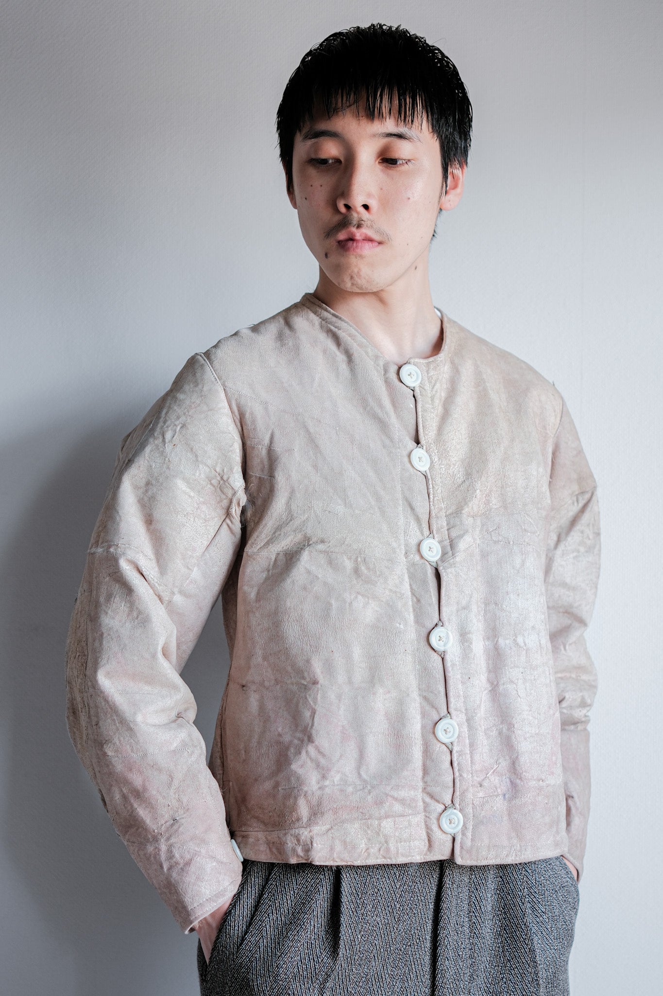 【~40's】WWⅡ German Army Rabbit Fur Lined Winter Jacket "Wehrmacht"