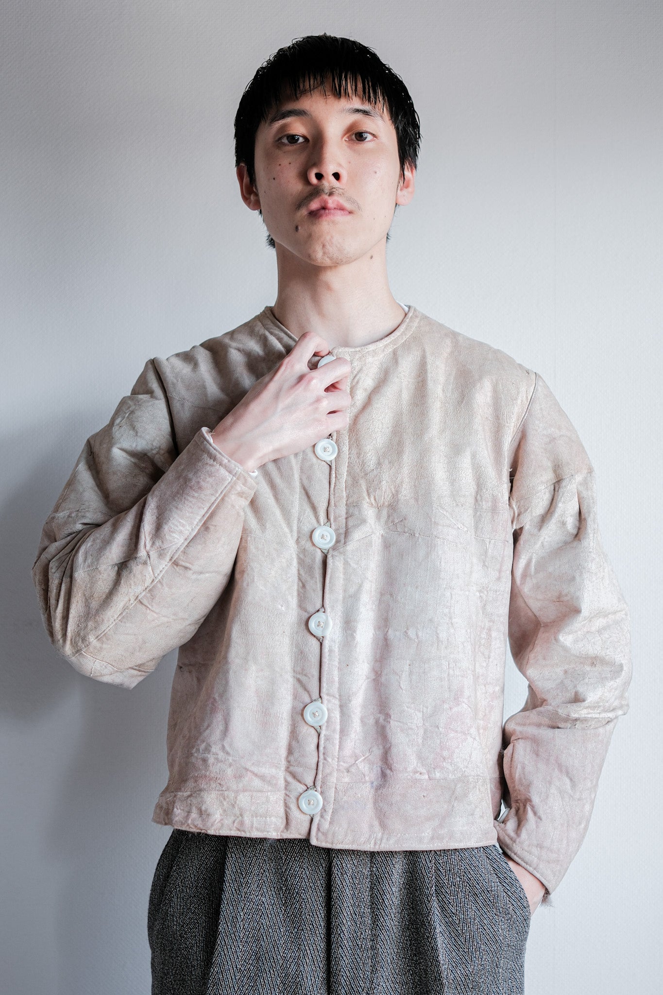 【~40's】WWⅡ German Army Rabbit Fur Lined Winter Jacket "Wehrmacht"