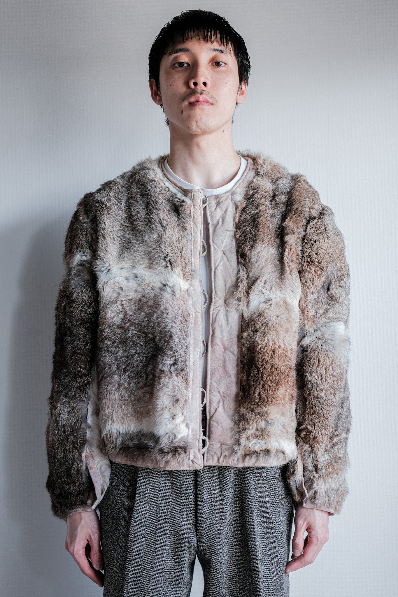 【~40's】WWⅡ German Army Rabbit Fur Lined Winter Jacket "Wehrmacht"