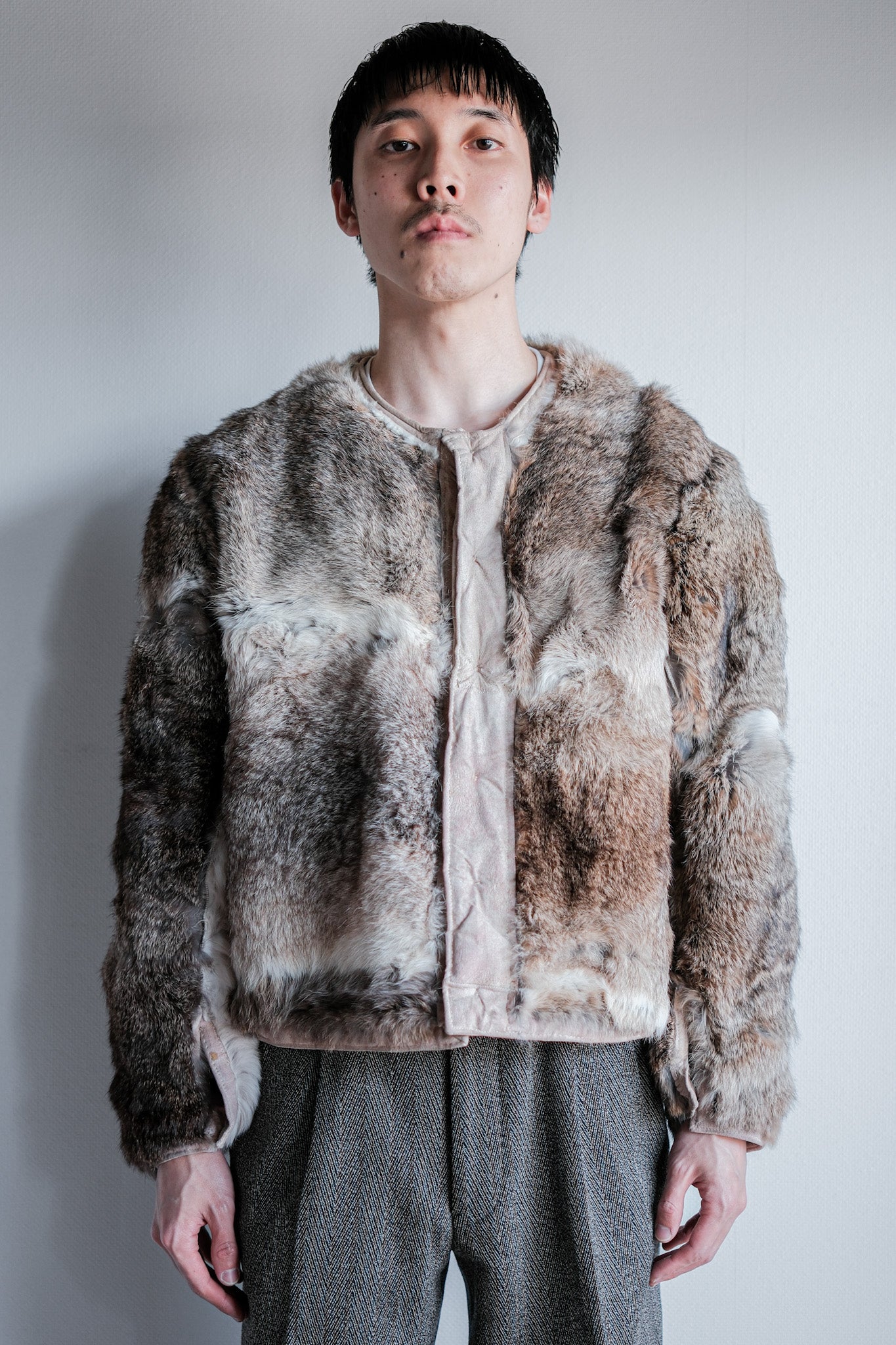 【~40's】WWⅡ German Army Rabbit Fur Lined Winter Jacket "Wehrmacht"