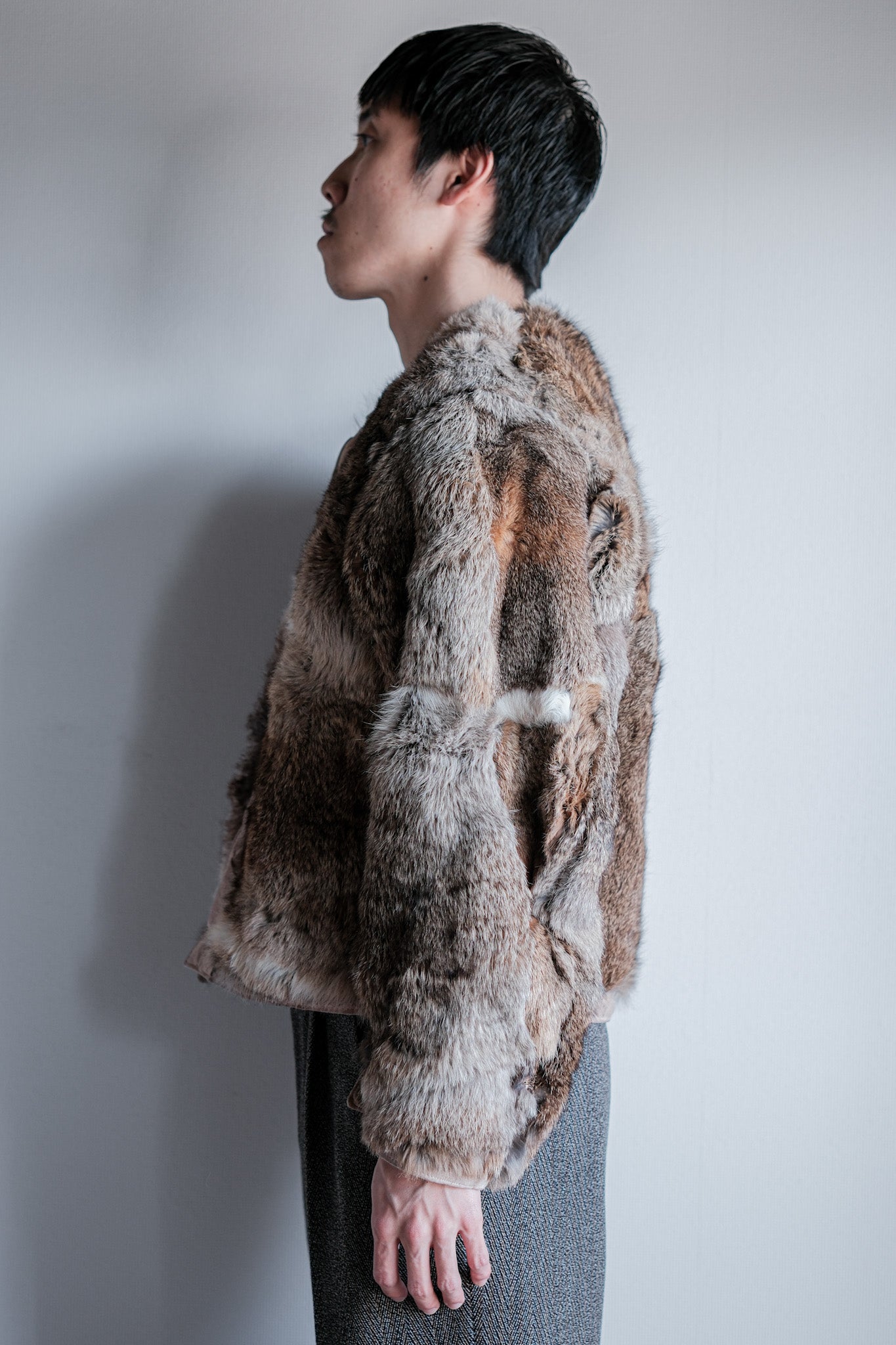 【~40's】WWⅡ German Army Rabbit Fur Lined Winter Jacket "Wehrmacht"