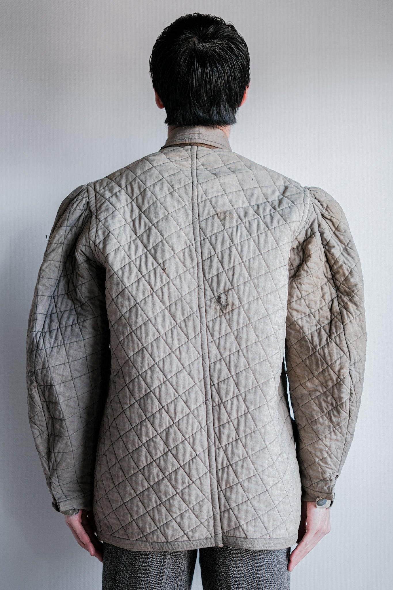 【~40's】WWⅡ German Army Gray-White Reversible Quilted Winter Parka "Modified" "Wehrmacht"