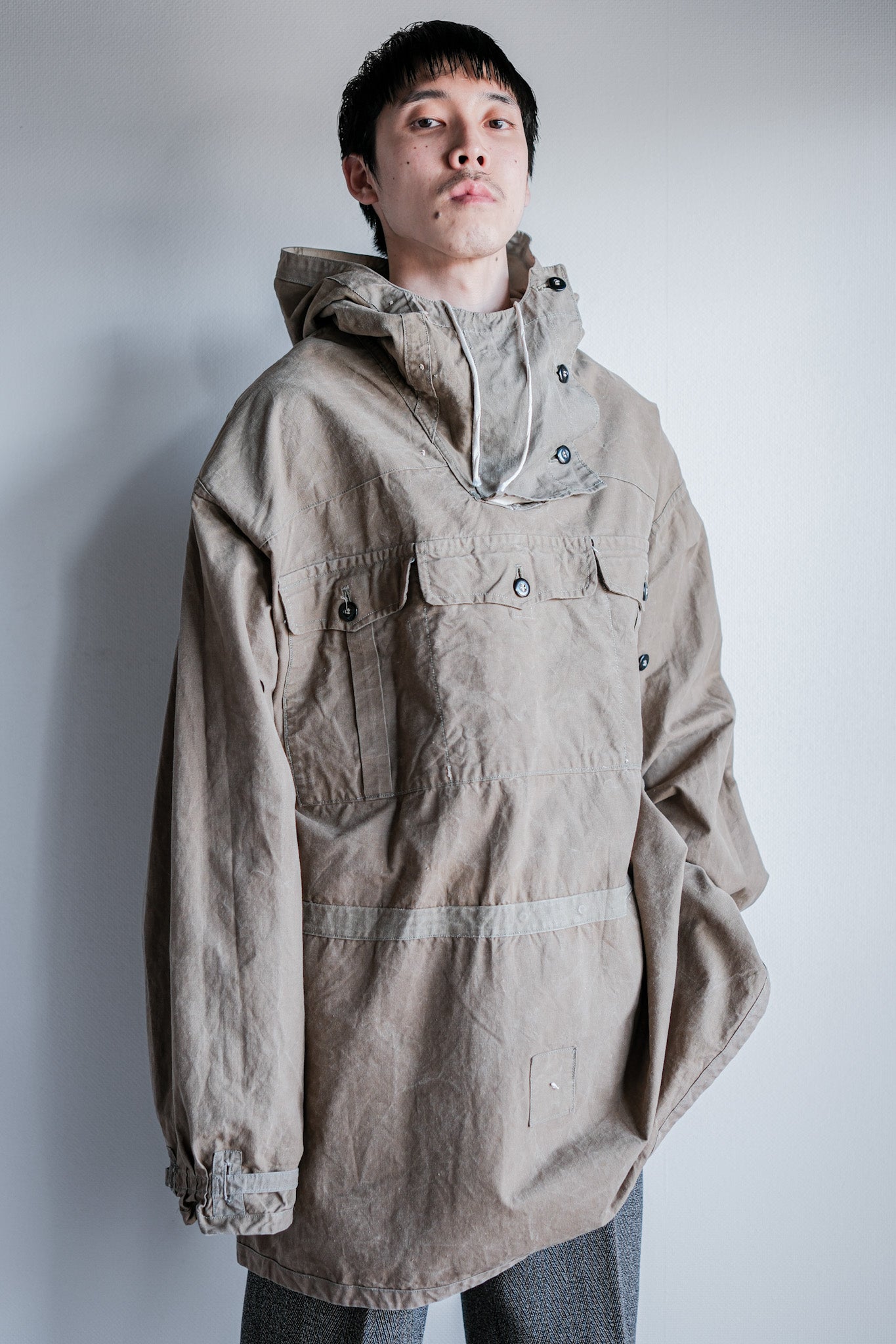 【~40's】WWⅡ German Army M42 Gebirgsjäger Reversible Windbluse Size.4 "1st Type" "Wehrmacht"