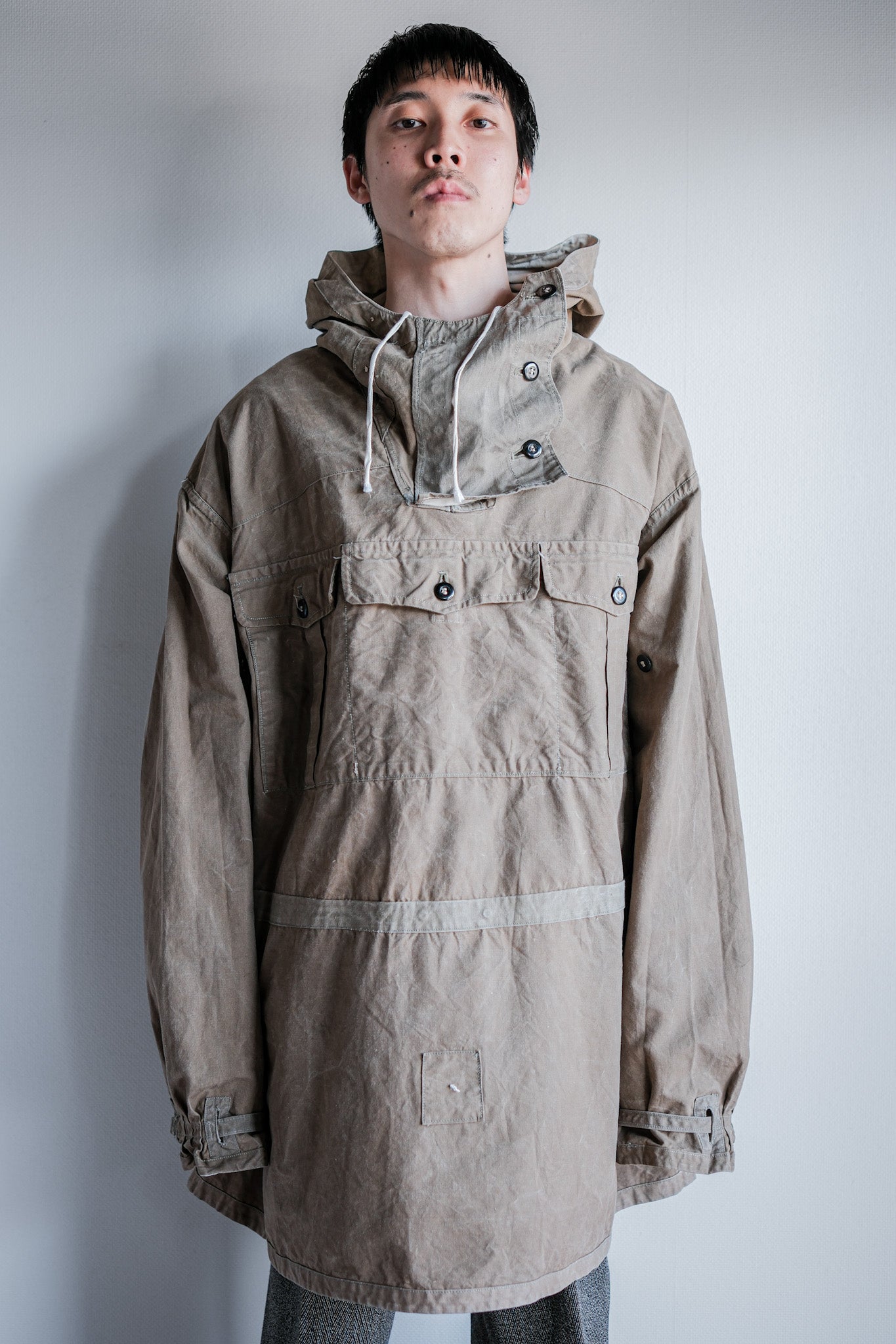 【~40's】WWⅡ German Army M42 Gebirgsjäger Reversible Windbluse Size.4 "1st Type" "Wehrmacht"