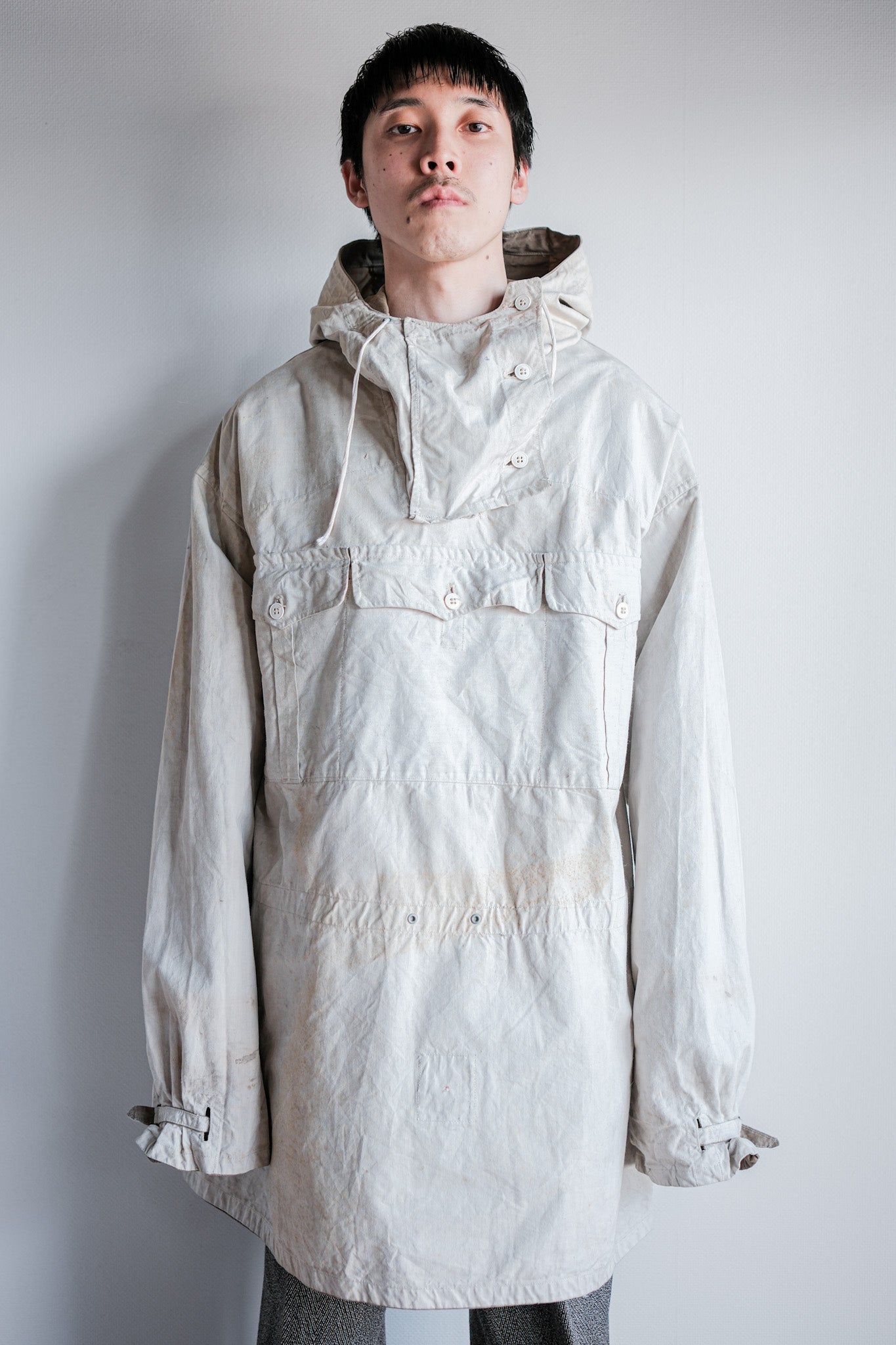 【~40's】WWⅡ German Army M42 Gebirgsjäger Reversible Windbluse Size.4 "1st Type" "Wehrmacht"