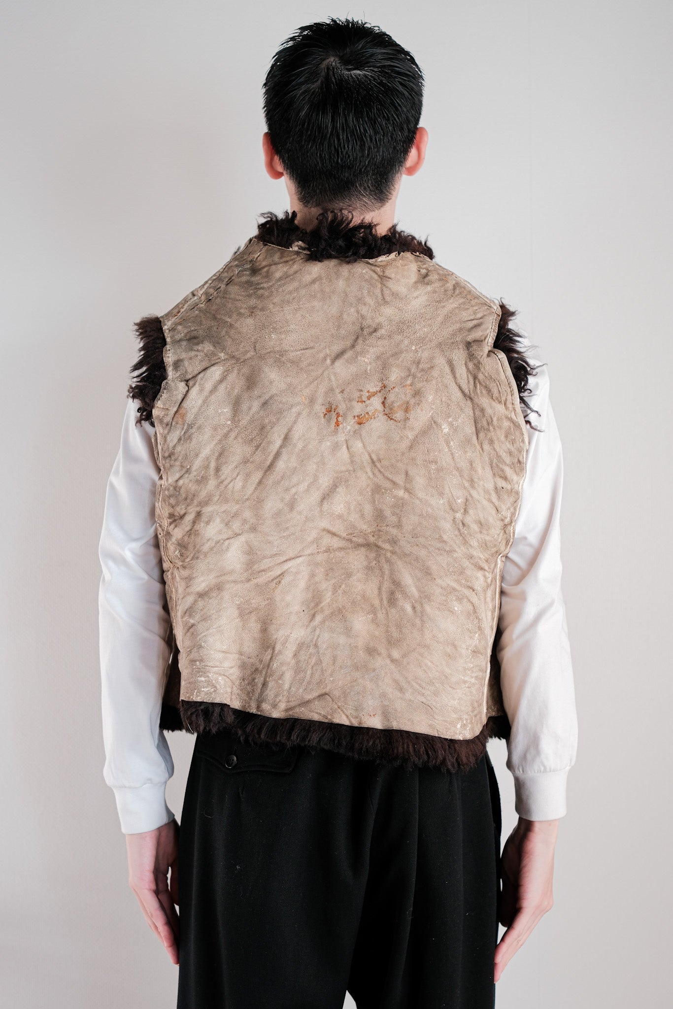 【~40's】WWⅡ German Waffen-SS Winter Sheepskin Fur Vest