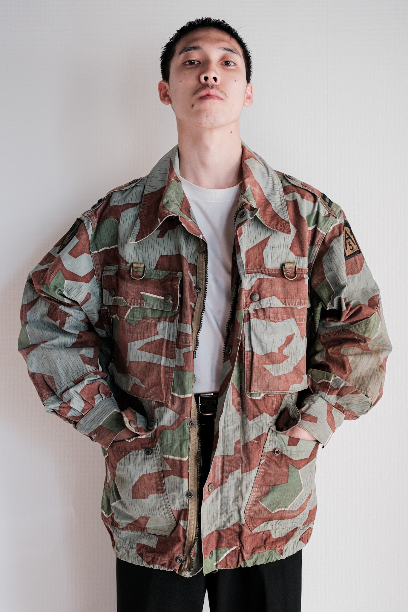 【~50's】German Army Splinter Camouflage Paratrooper Jacket