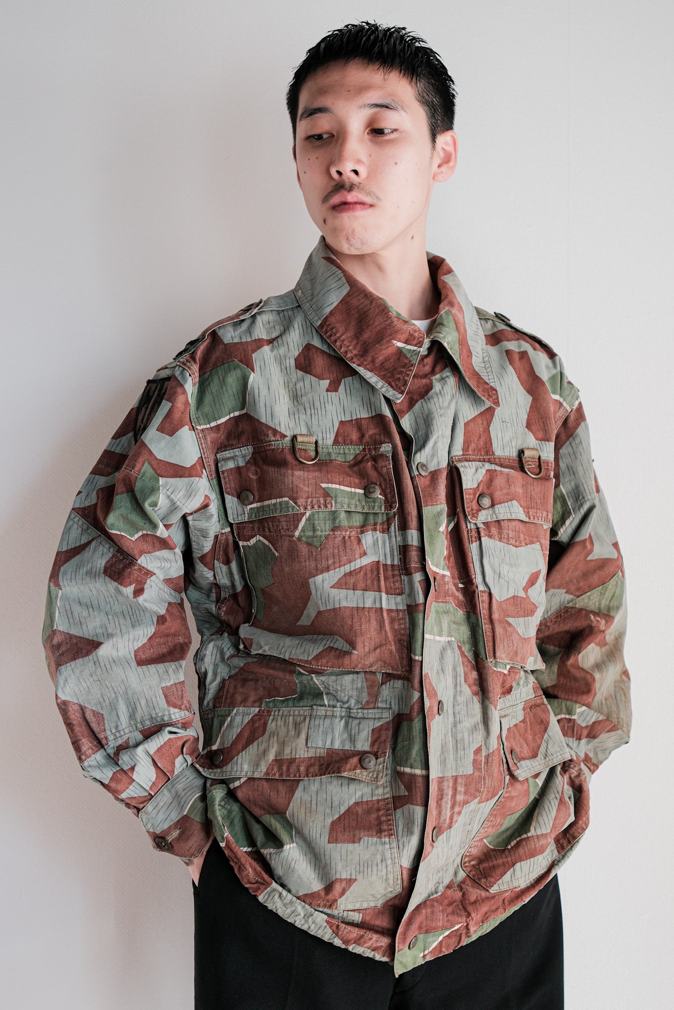 【~50's】German Army Splinter Camouflage Paratrooper Jacket