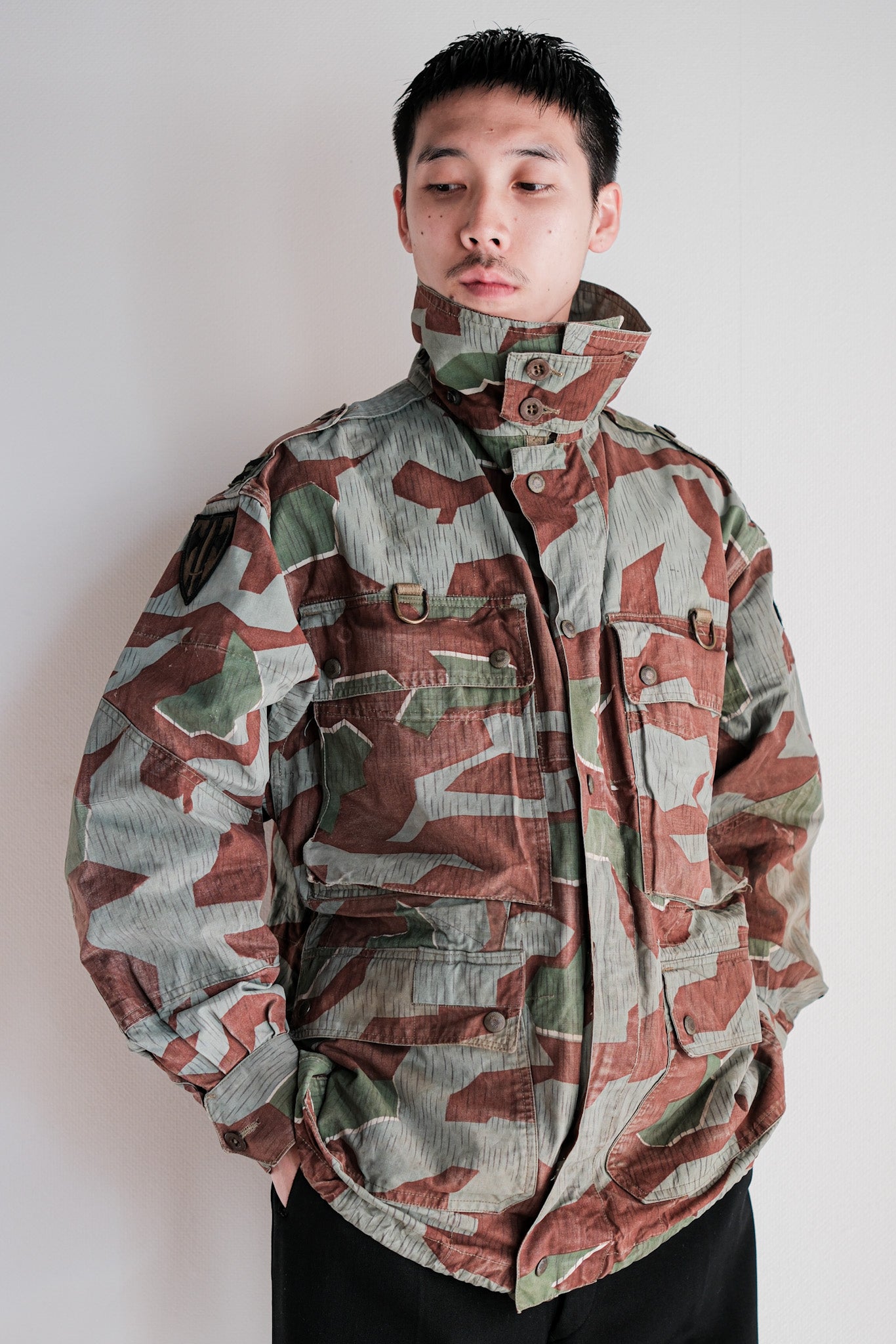 【~50's】German Army Splinter Camouflage Paratrooper Jacket