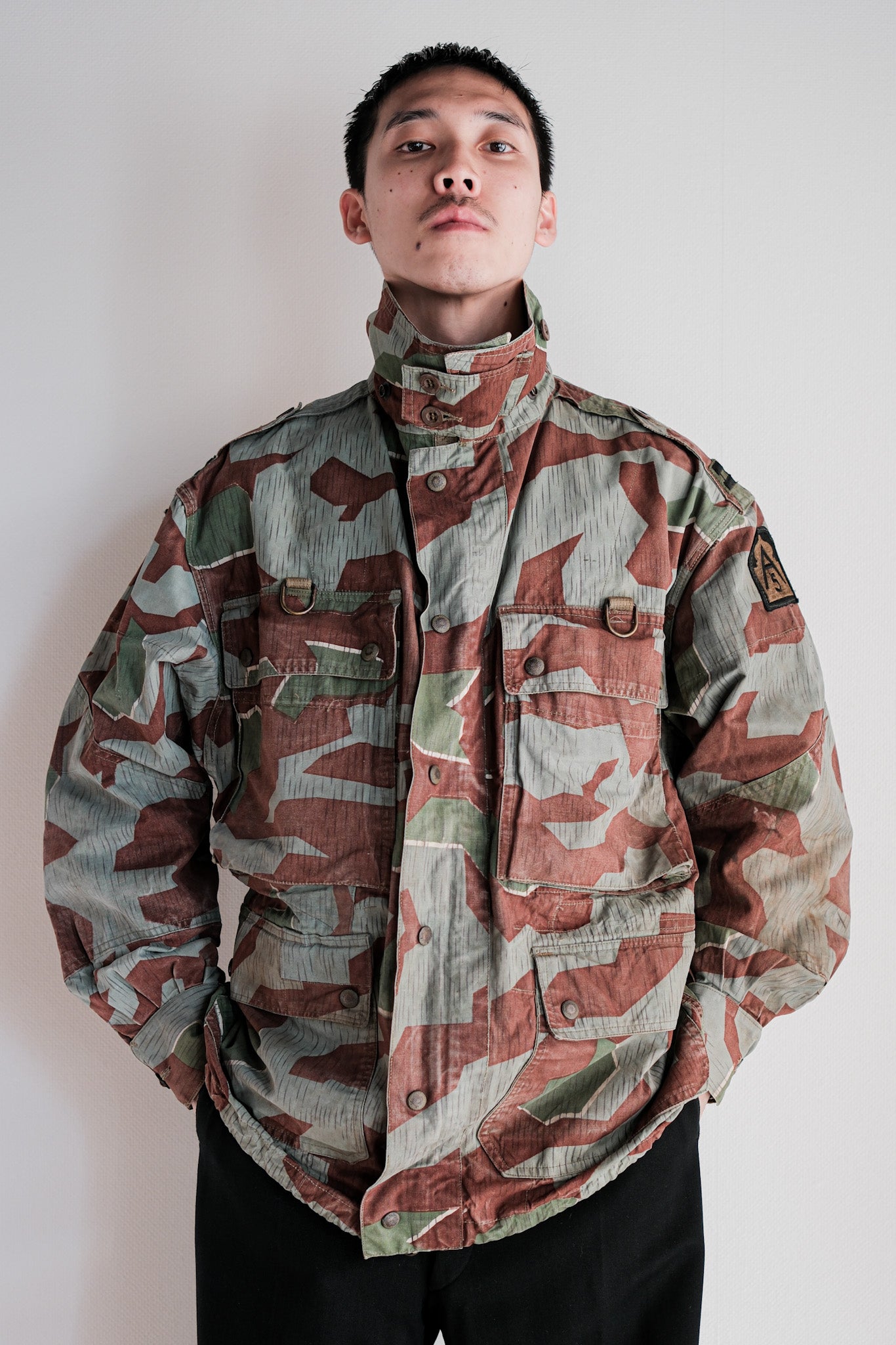 【~50's】German Army Splinter Camouflage Paratrooper Jacket