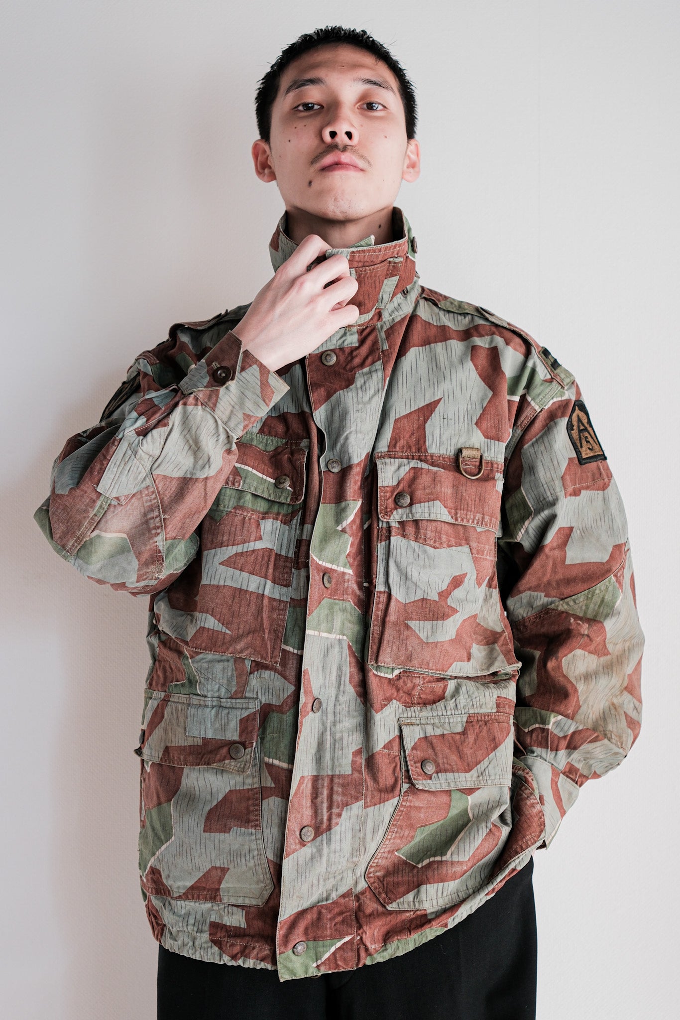 【~50's】German Army Splinter Camouflage Paratrooper Jacket