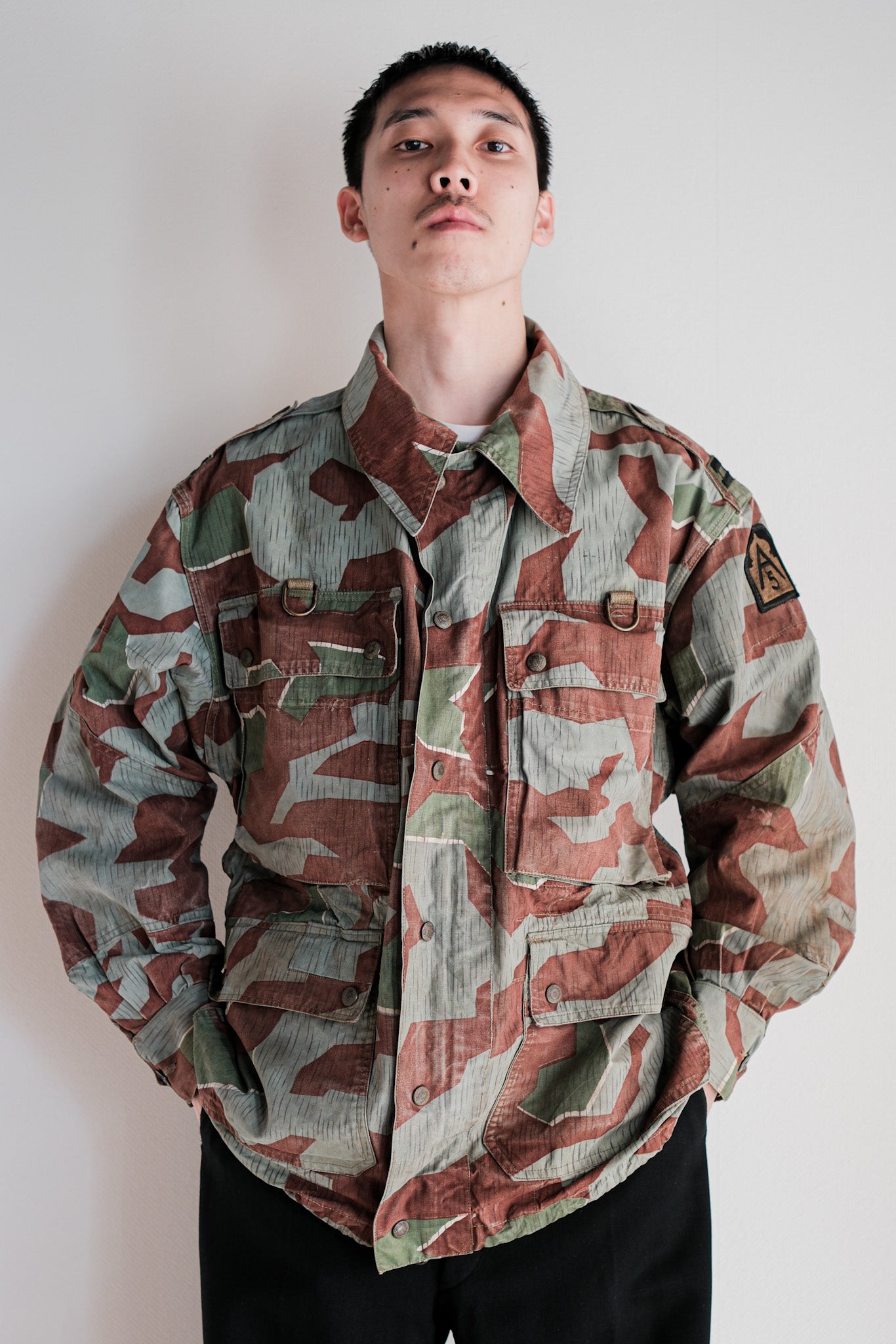 【~50's】German Army Splinter Camouflage Paratrooper Jacket