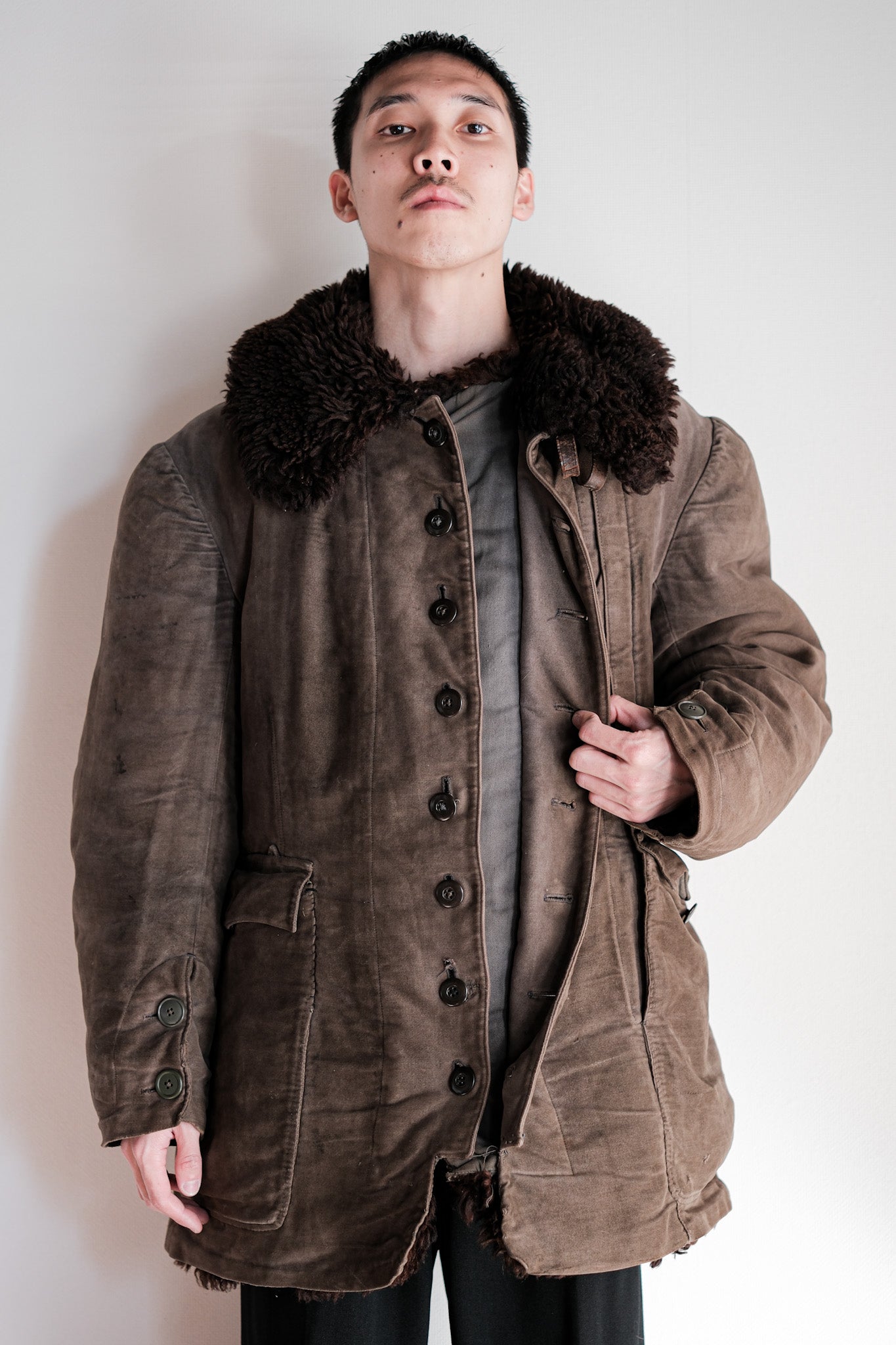 【~40's】WWⅡ German Air Force Winter Flight Jacket "Luftwaffe"