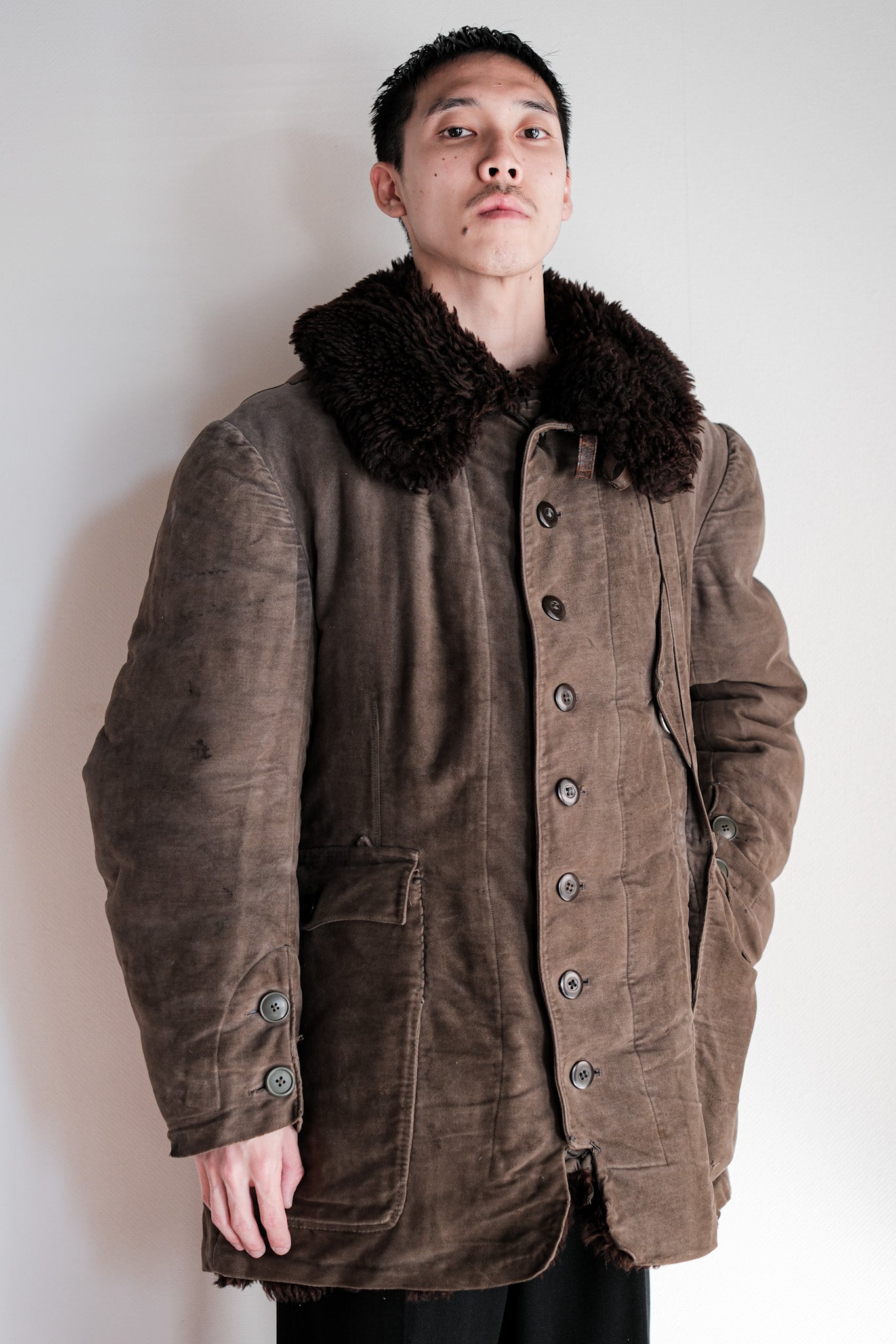 【~40's】WWⅡ German Air Force Winter Flight Jacket "Luftwaffe"