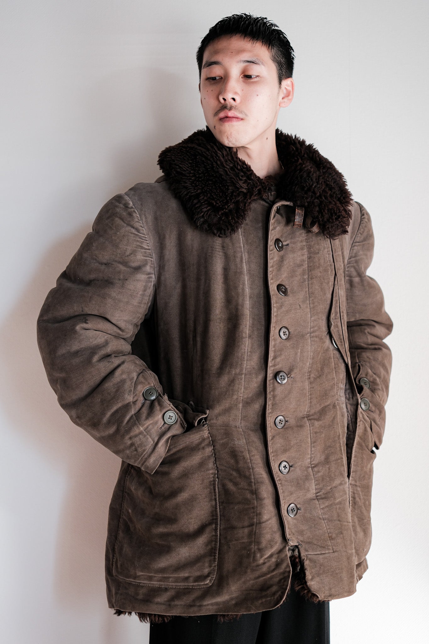 【~40's】WWⅡ German Air Force Winter Flight Jacket "Luftwaffe"