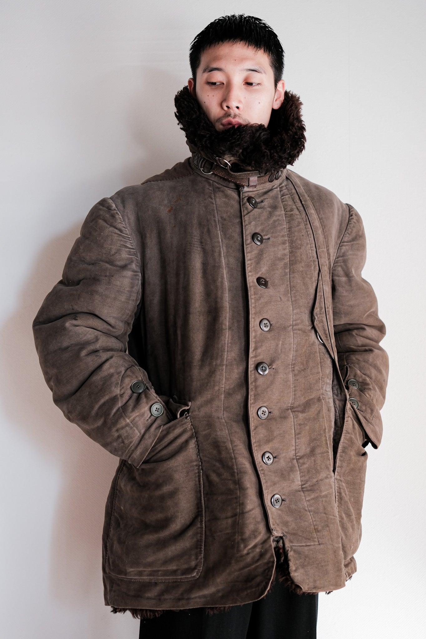 【~40's】WWⅡ German Air Force Winter Flight Jacket "Luftwaffe"