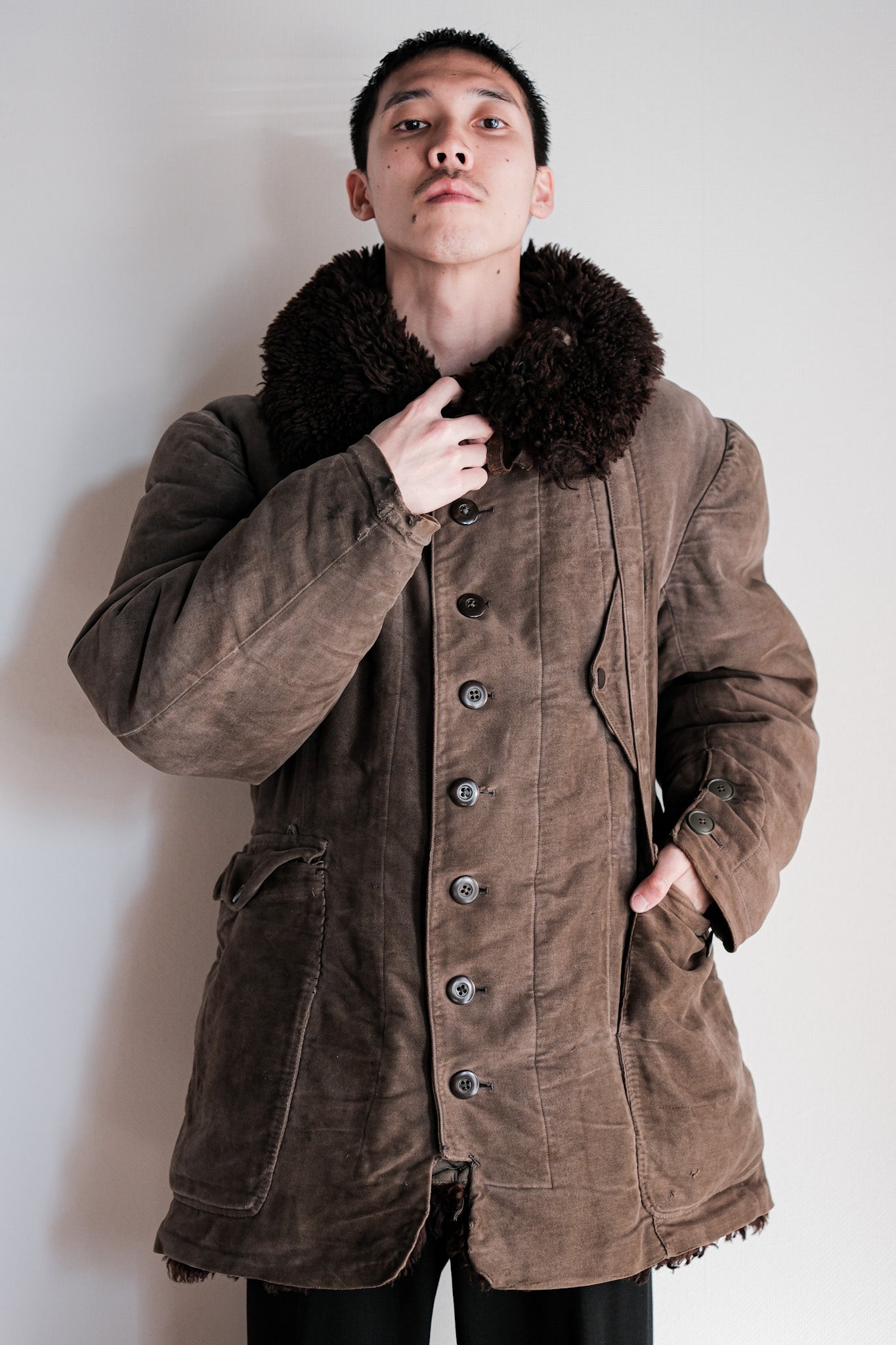 【~40's】WWⅡ German Air Force Winter Flight Jacket "Luftwaffe"