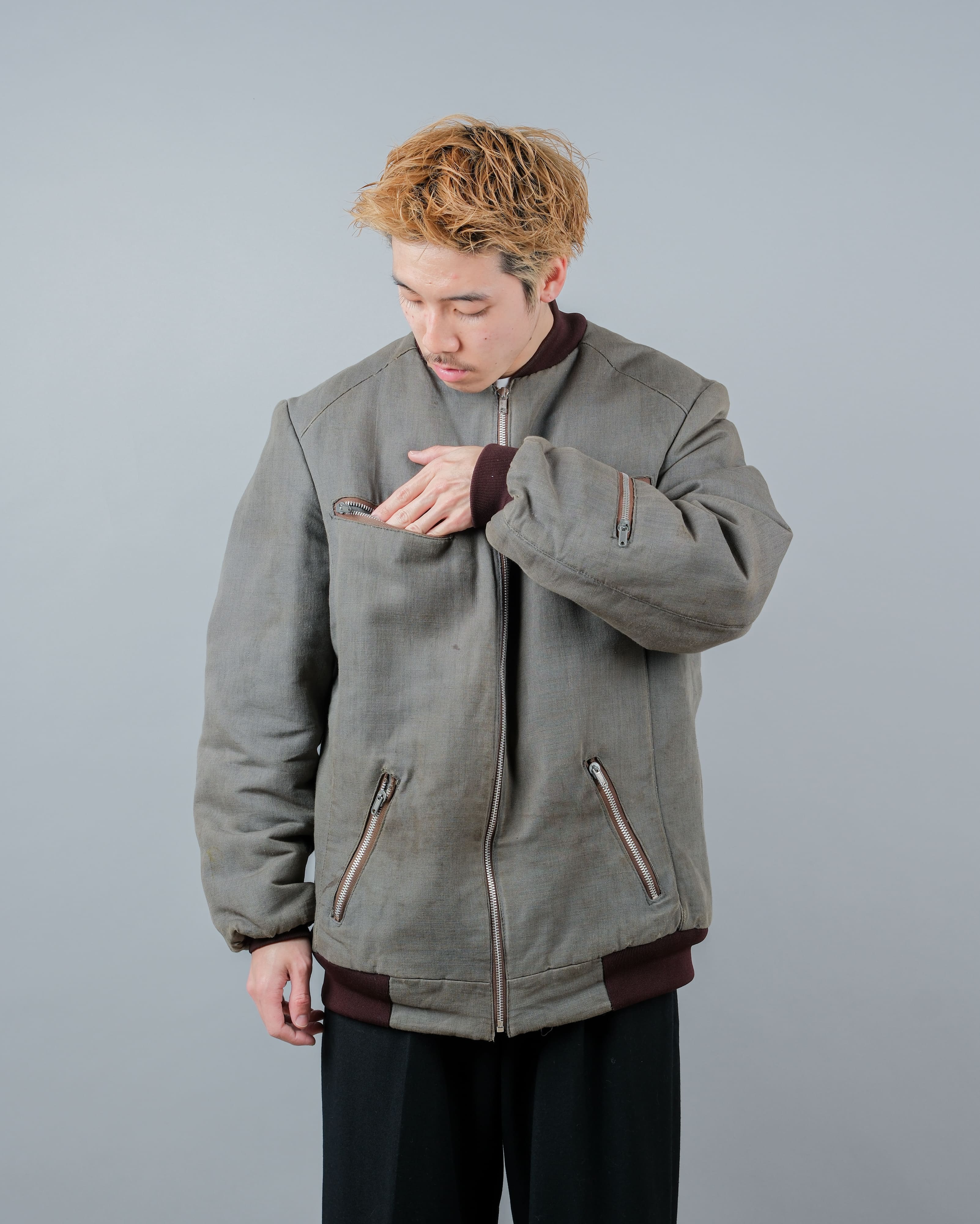 【~80's】Czechoslovakian Vintage Flight Type Winter Jacket
