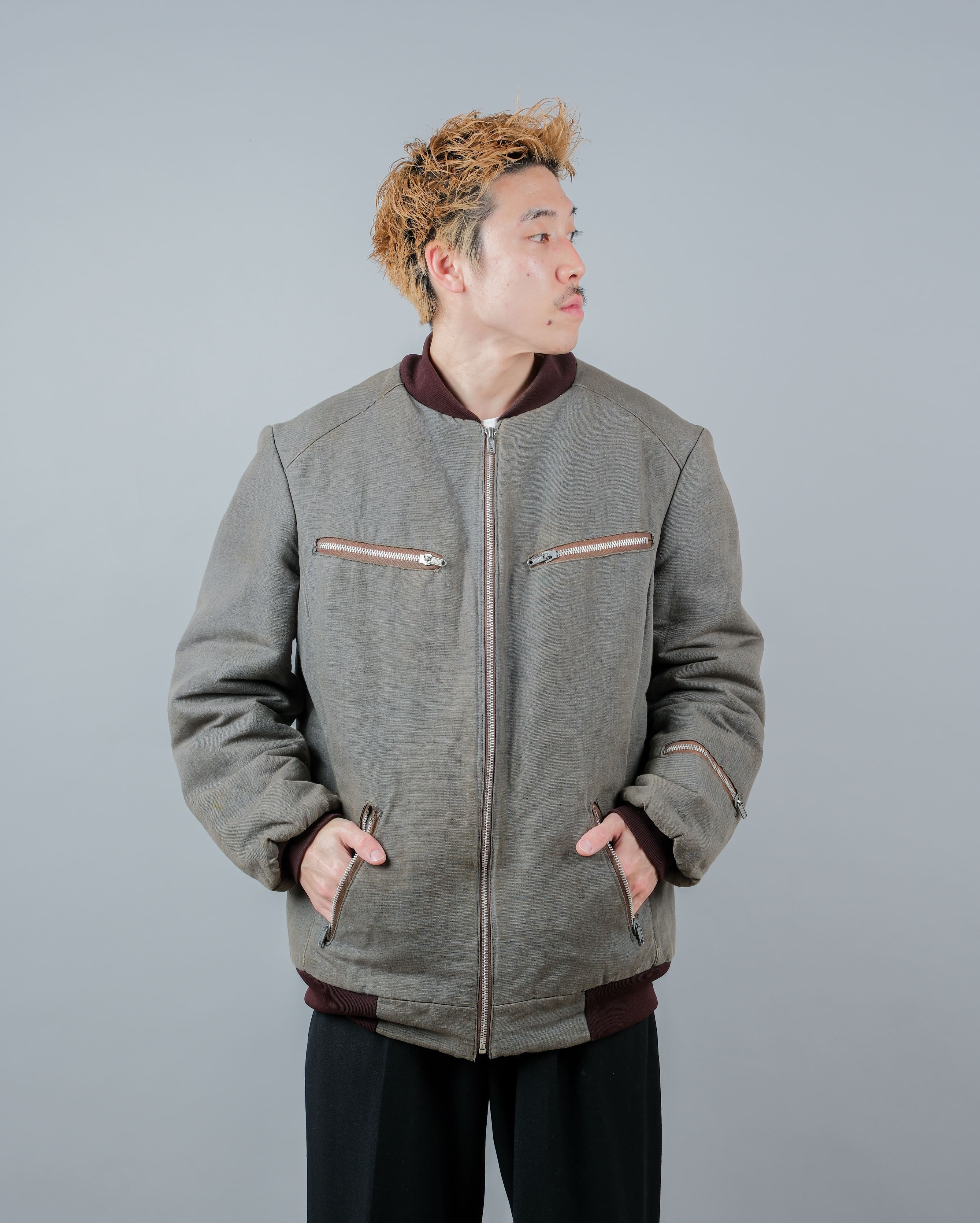 【~80's】Czechoslovakian Vintage Flight Type Winter Jacket