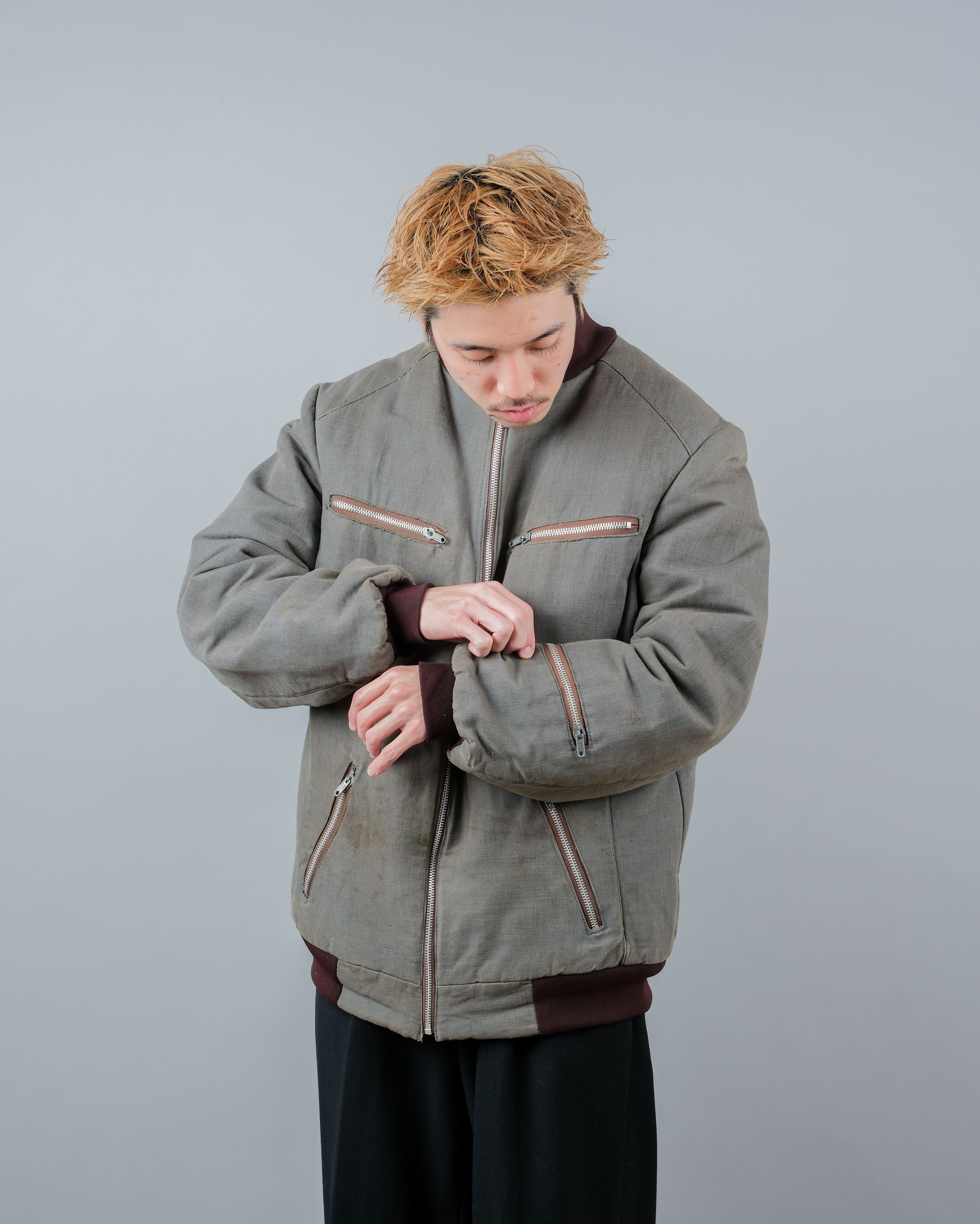 【~80's】Czechoslovakian Vintage Flight Type Winter Jacket