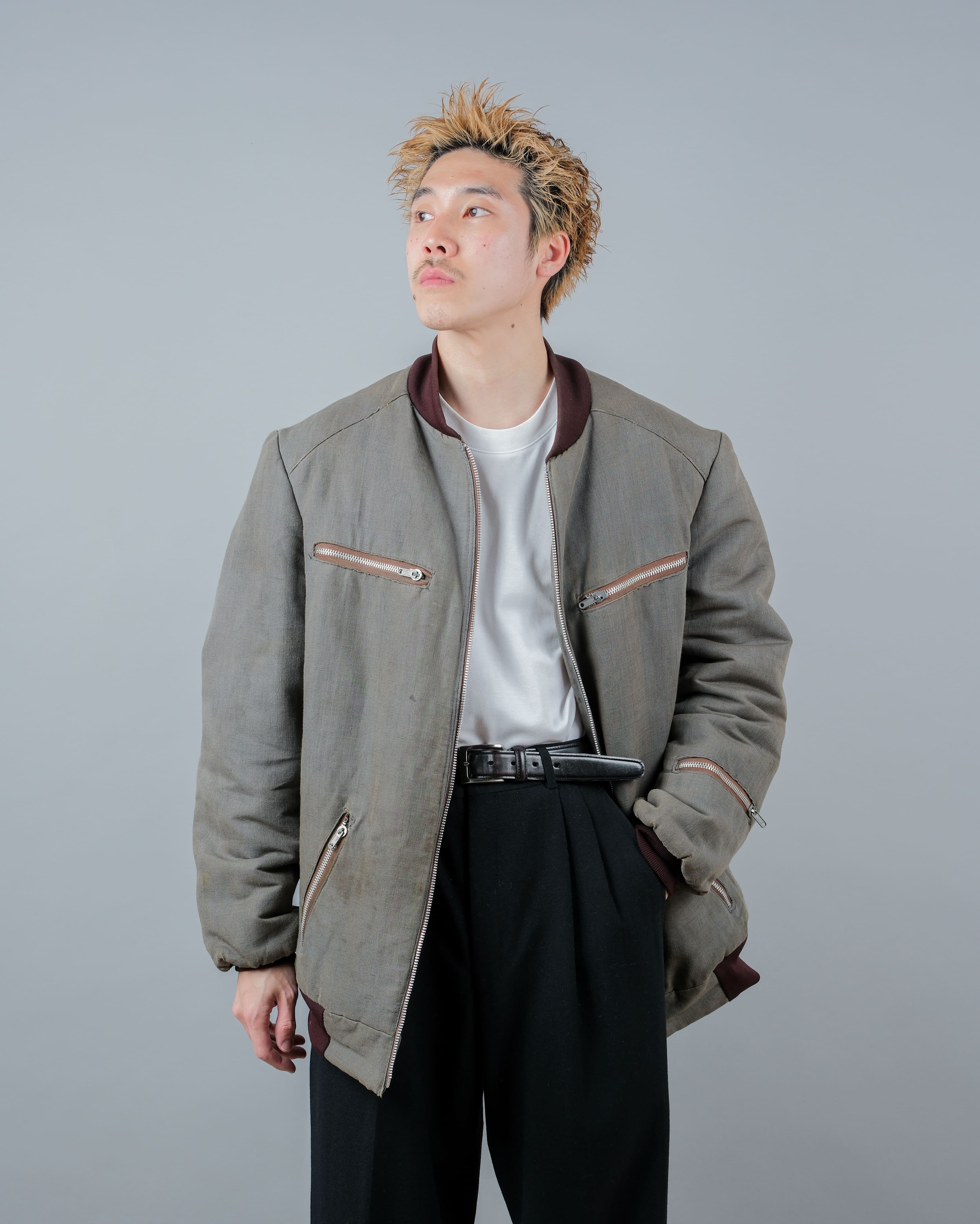 【~80's】Czechoslovakian Vintage Flight Type Winter Jacket