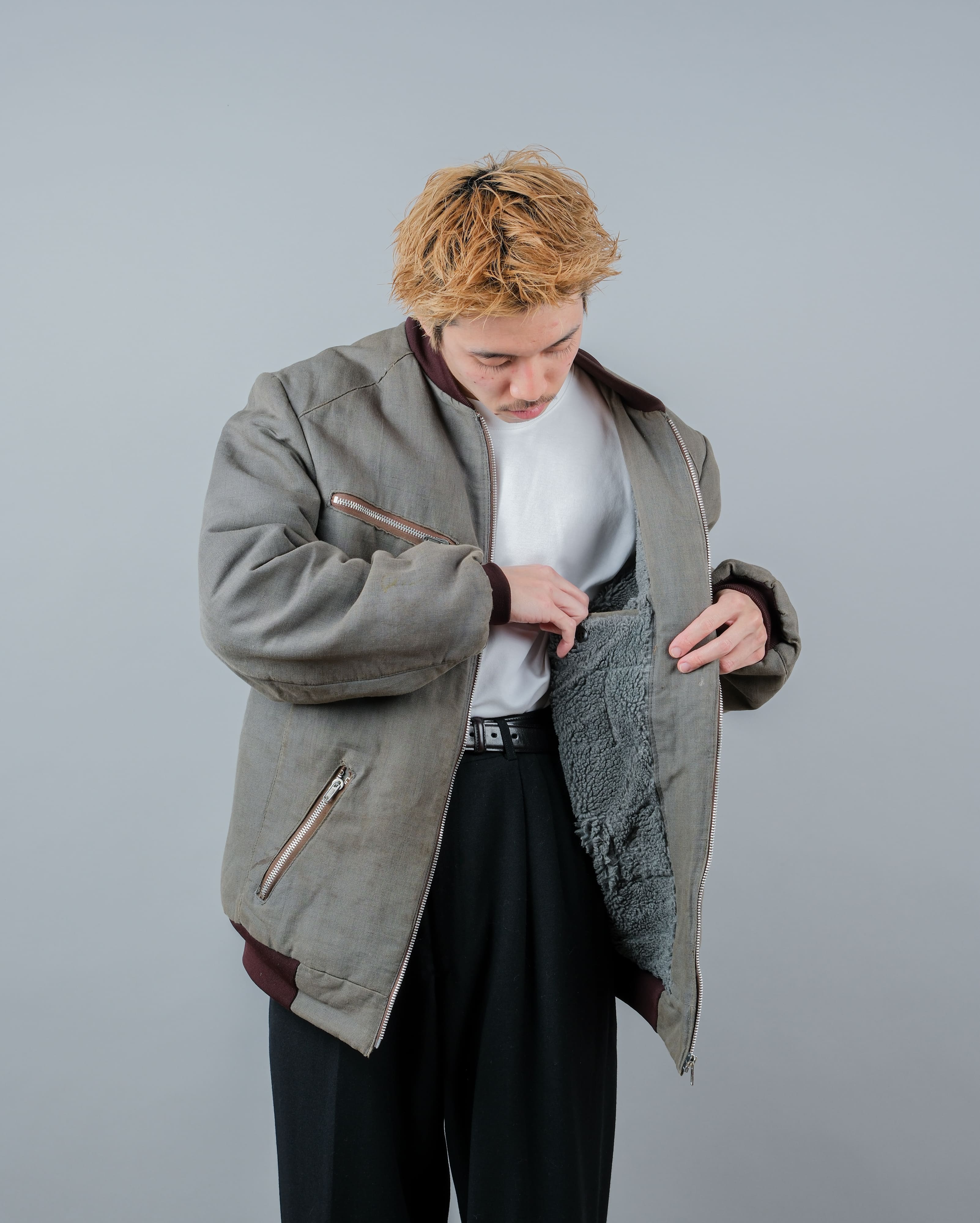 【~80's】Czechoslovakian Vintage Flight Type Winter Jacket