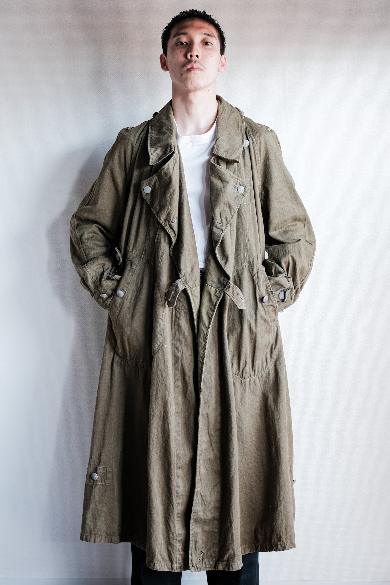 【~40's】WWⅡ German Afrika Korps Tropical Motorcycle Coat "DAK"