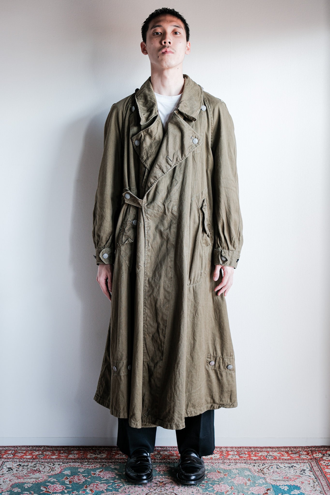 【~40's】WWⅡ German Afrika Korps Tropical Motorcycle Coat "DAK"