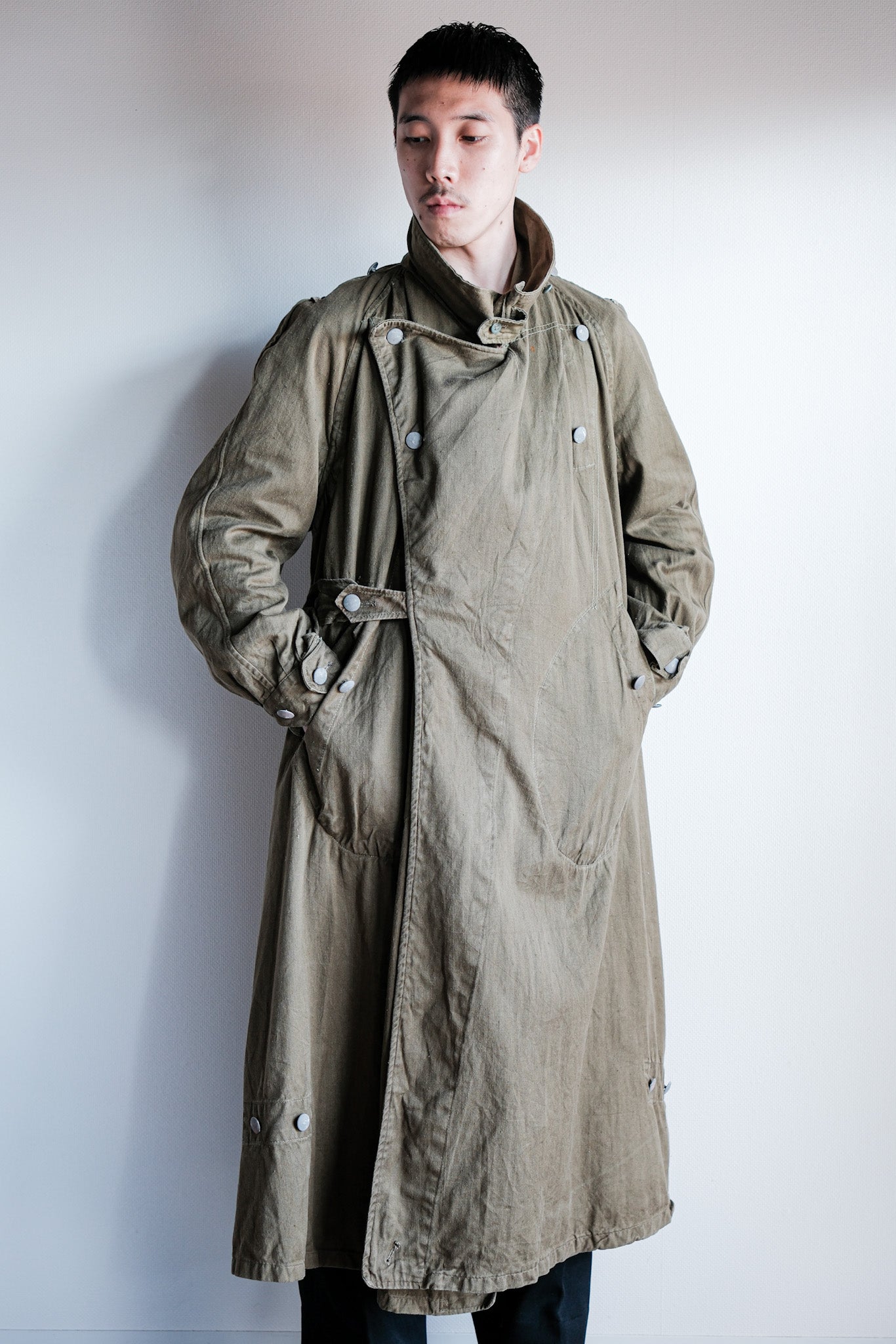 【~40's】WWⅡ German Afrika Korps Tropical Motorcycle Coat "DAK"