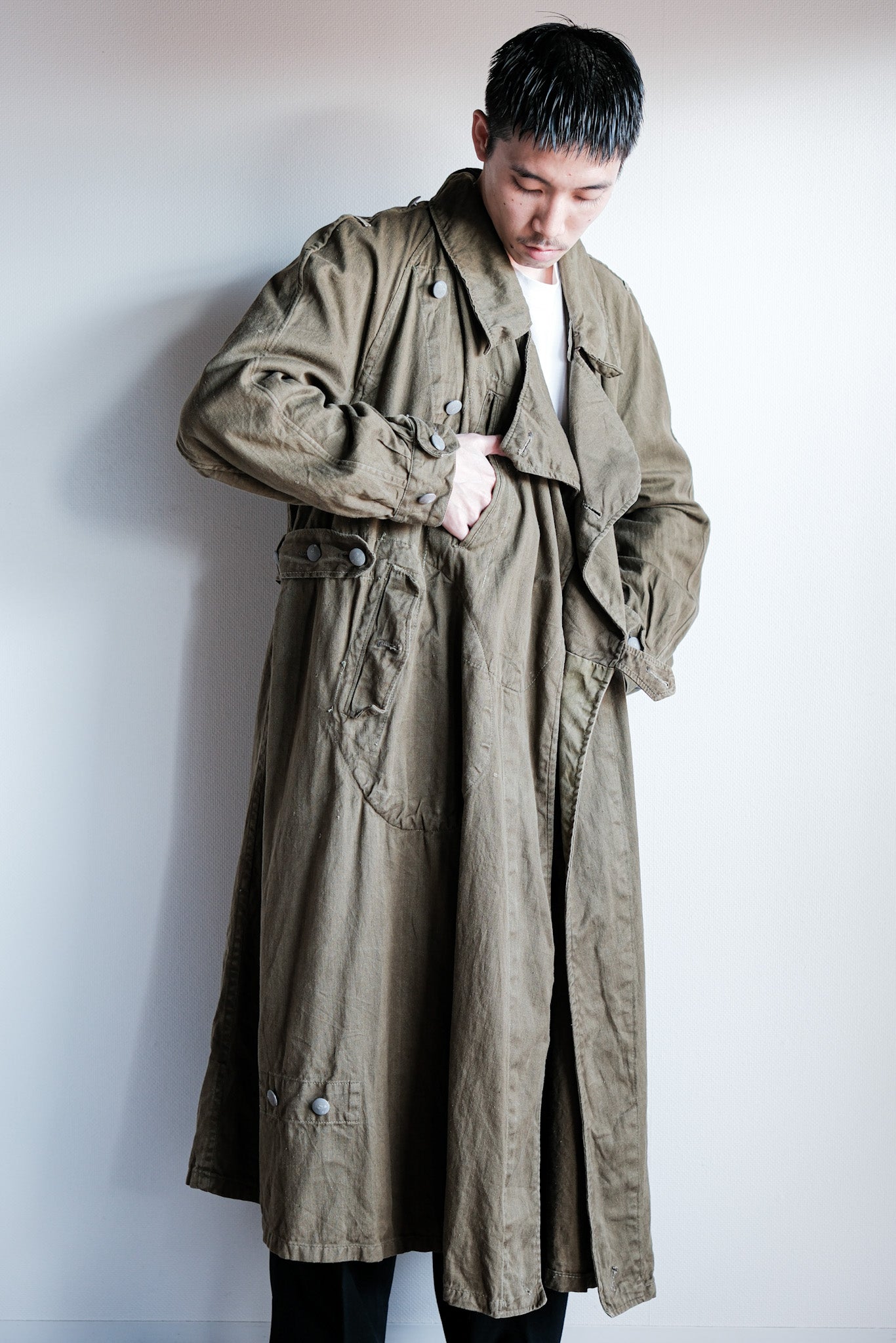 【~40's】WWⅡ German Afrika Korps Tropical Motorcycle Coat "DAK"