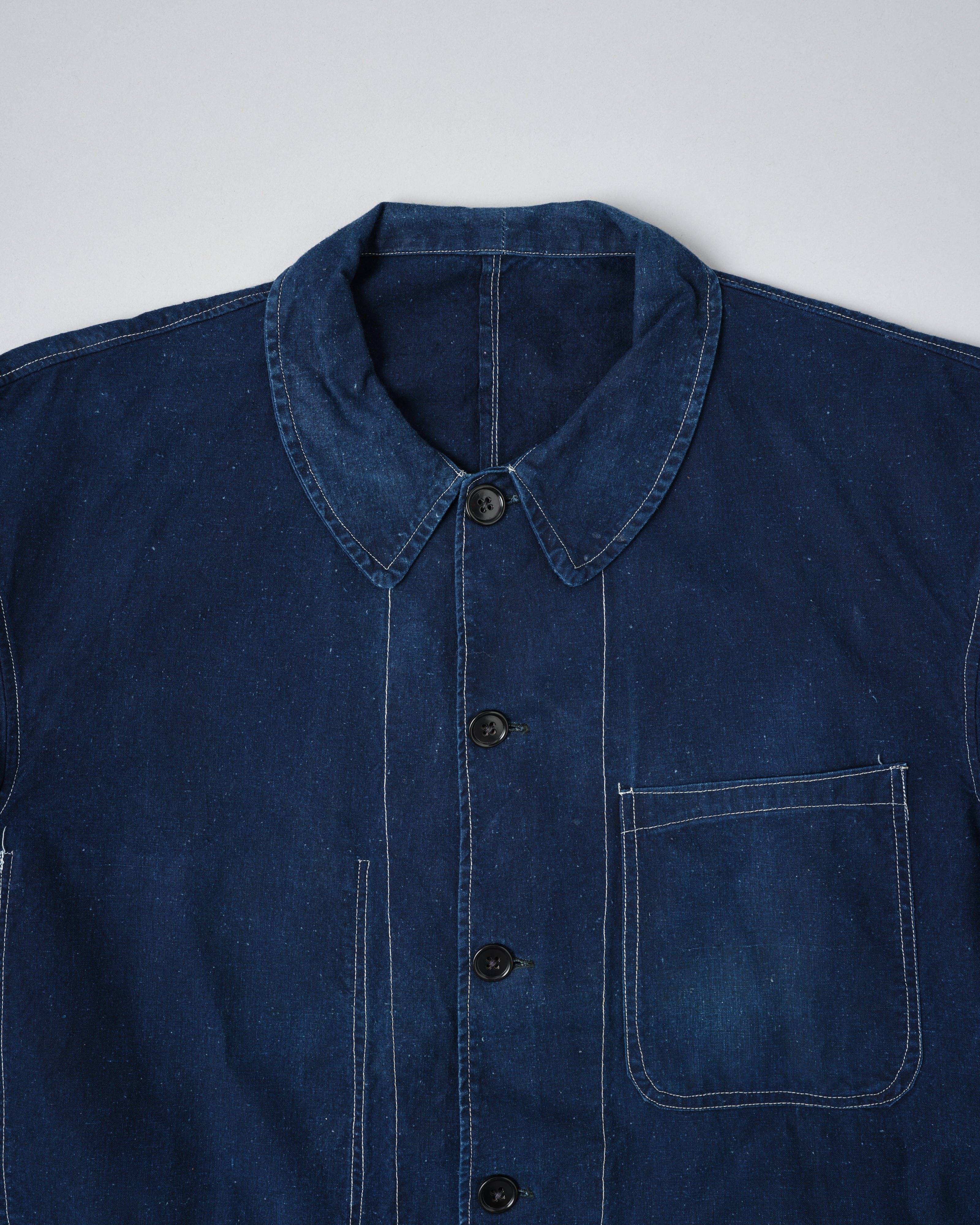 【~60’s】French China Indigo Cotton Work Jacket Size.54