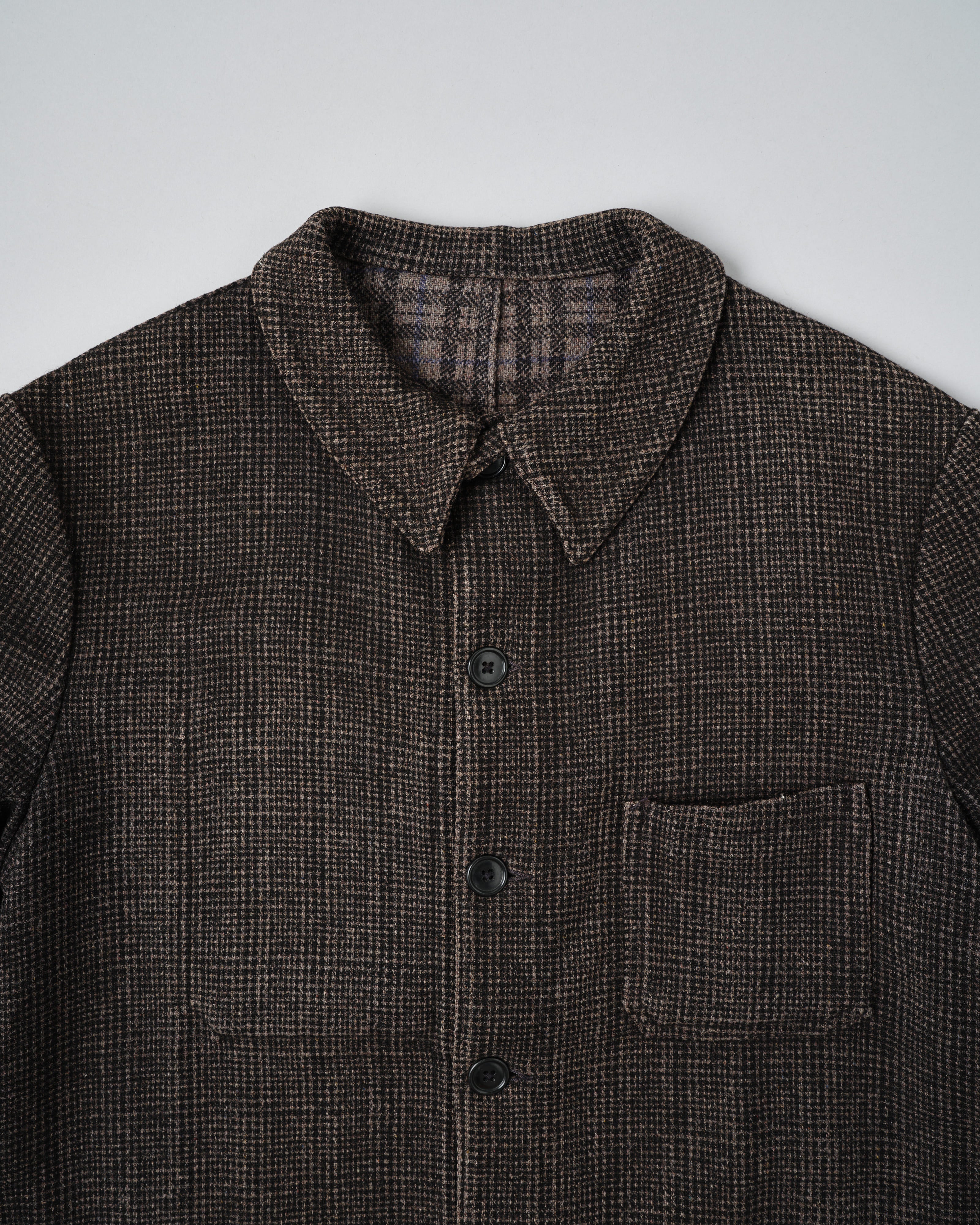 【~50’s】French Vintage Wool Plaid Work Jacket "Pascal"