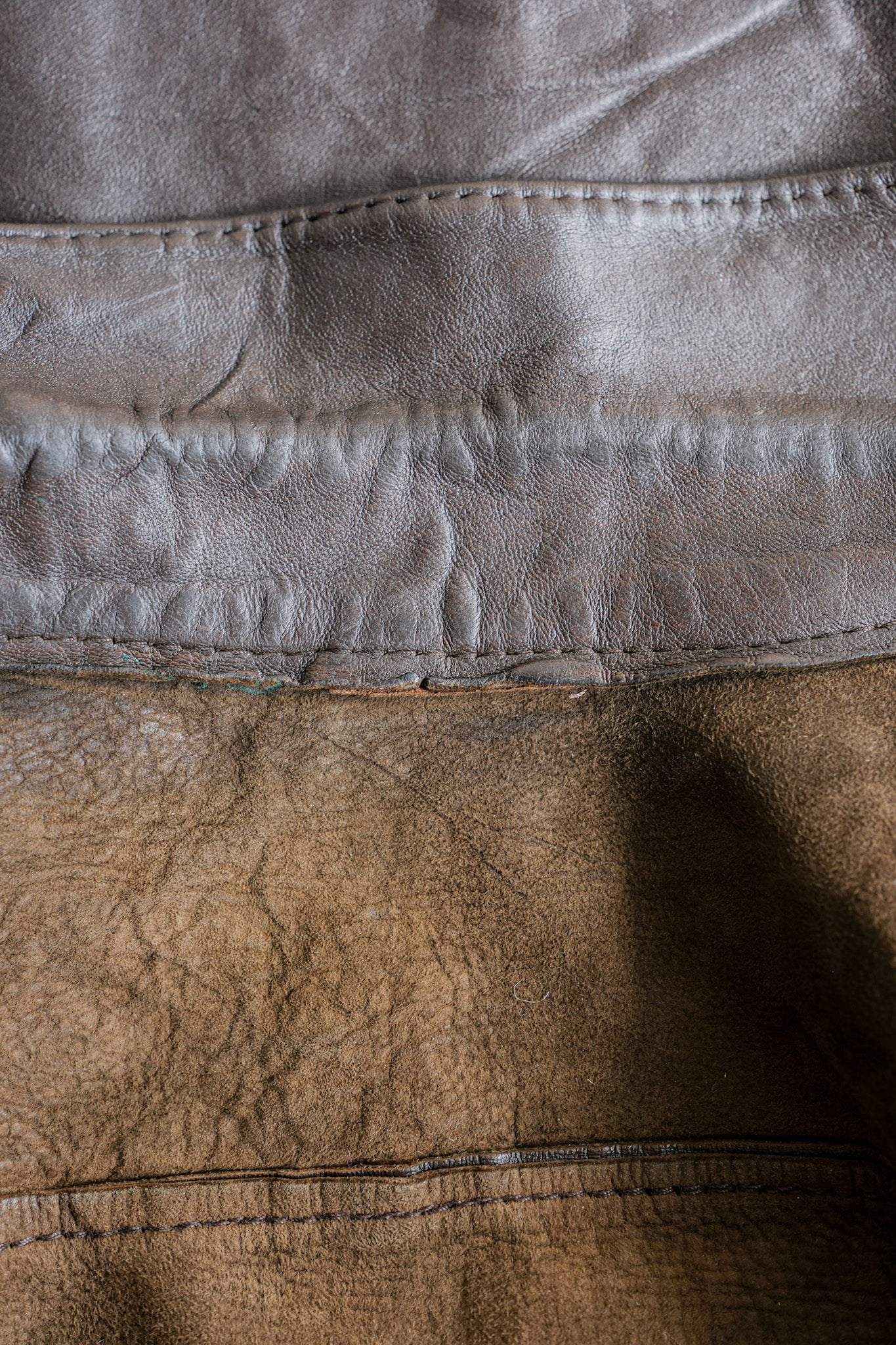 【~50’s】Vintage Levi’s Leather Trucker Jacket "Big E" "Short Horn"