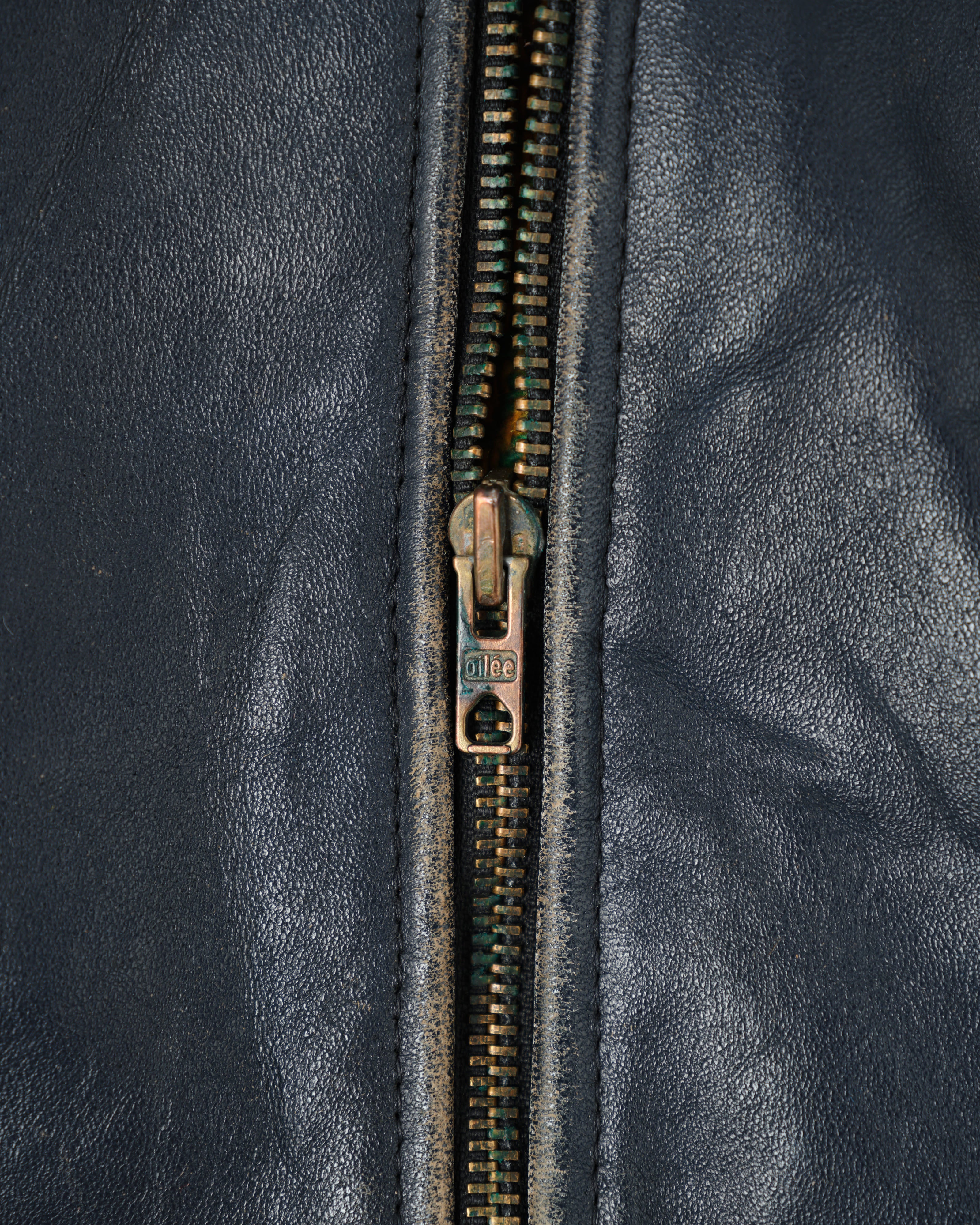 【~80's】French Air Force Pilot Leather Jacket "Civilian Type"