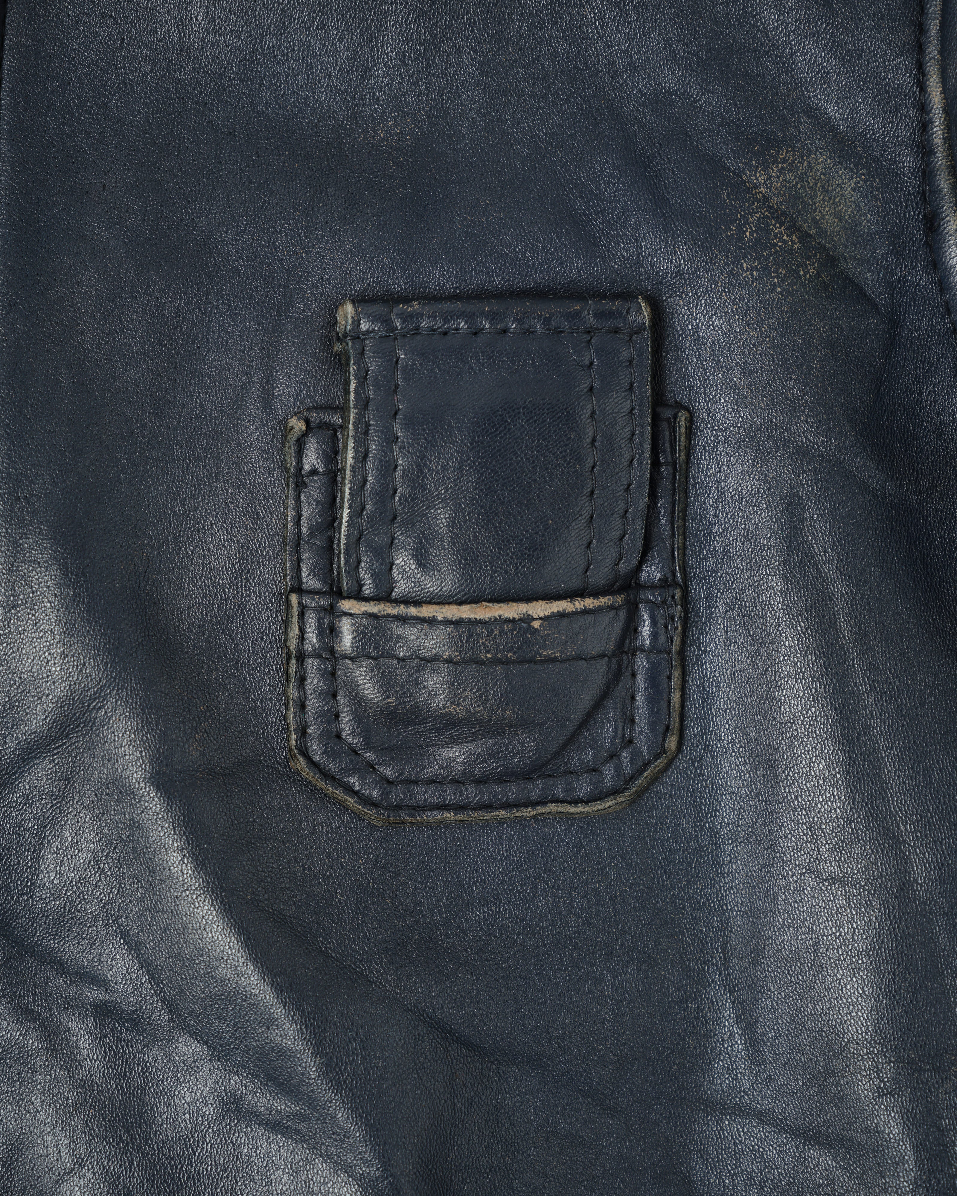 【~80's】French Air Force Pilot Leather Jacket "Civilian Type"