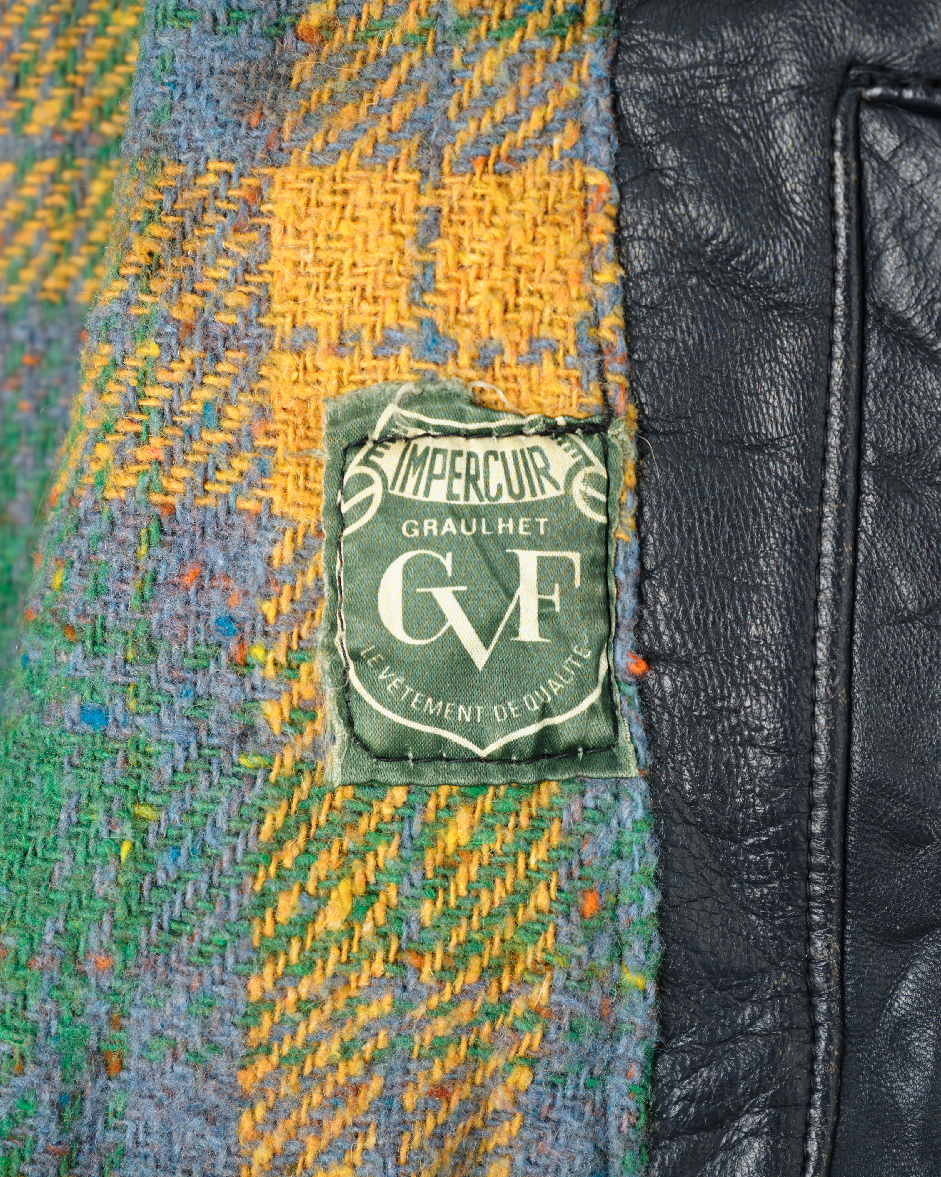 【~80's】French Air Force Pilot Leather Jacket "Civilian Type"