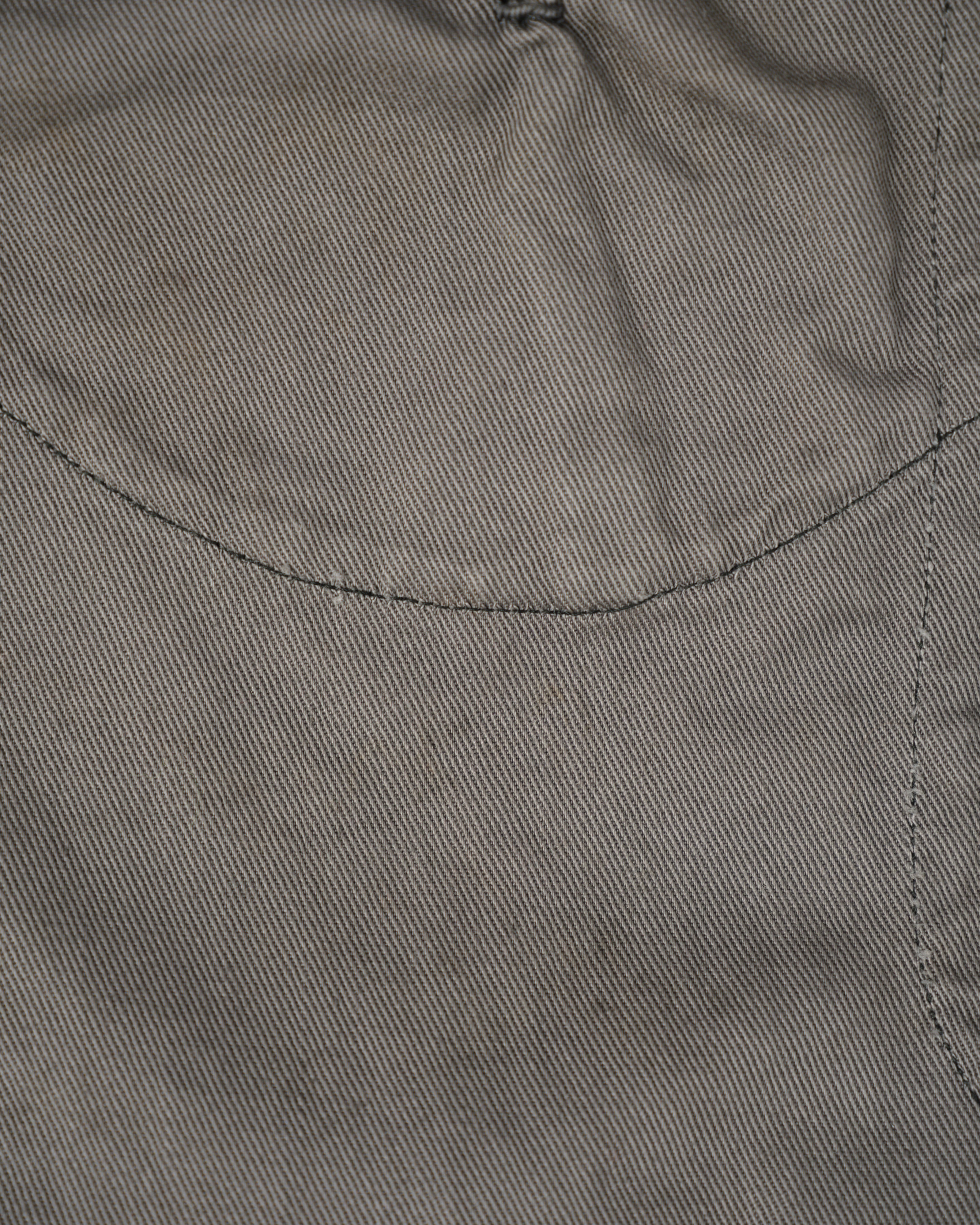 【~30's】French Navy Gray Cotton Twill Sailor Work Smock "Overdyed" "Marine Nationale"