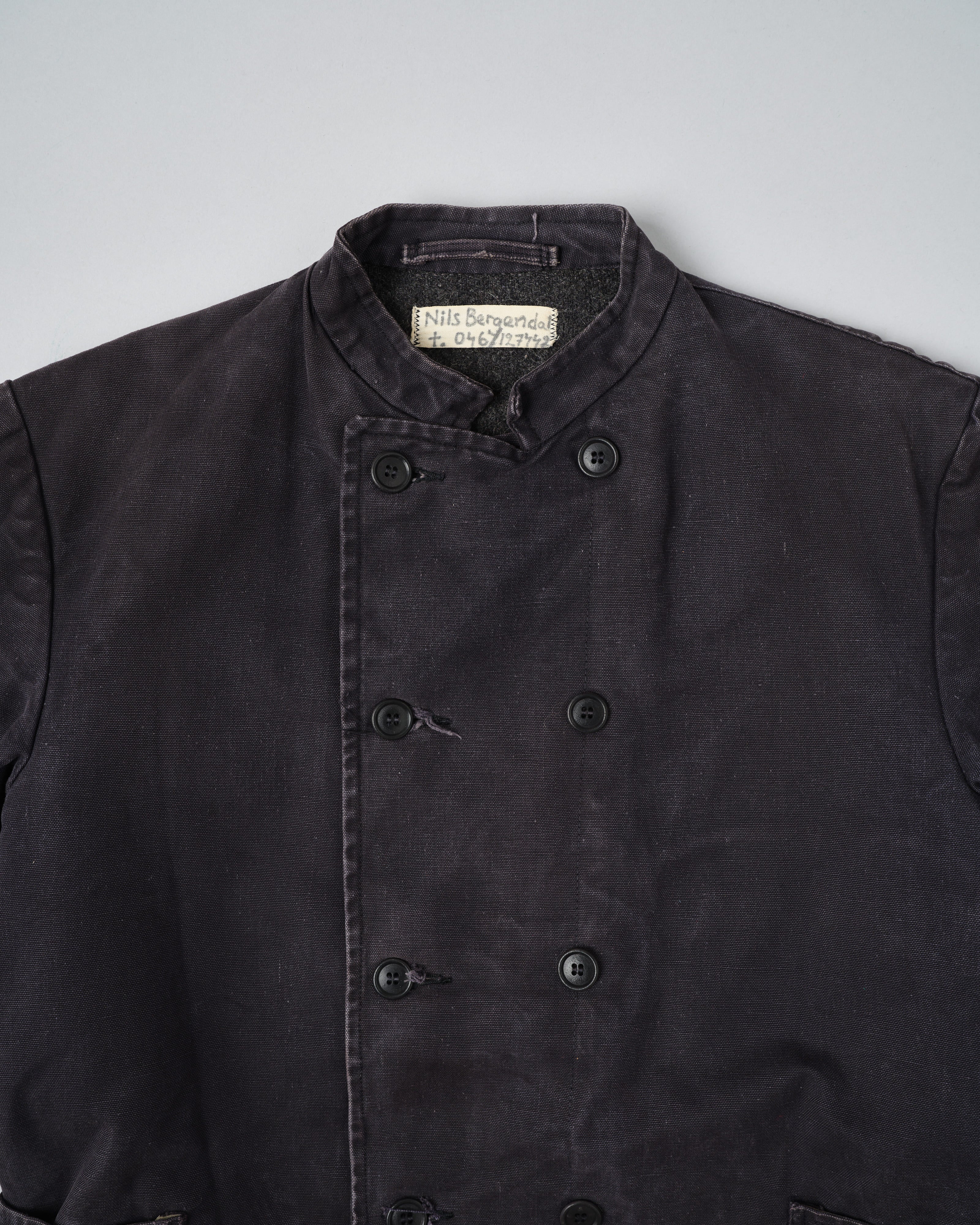 【~30's】Swedish Army Double Breasted Tank Crew Jacket Size.N100M