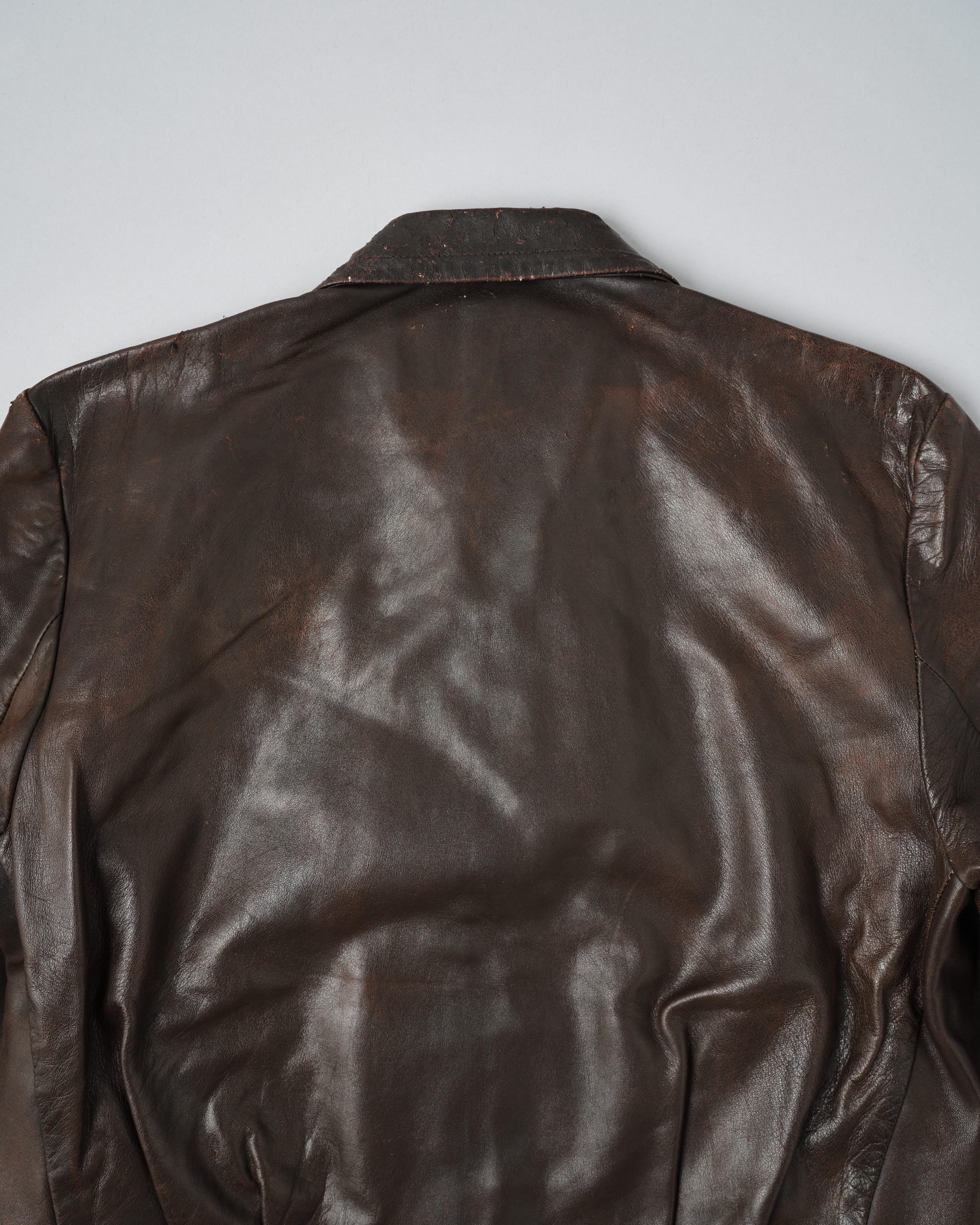 【~40’s】WWII German Air Force Personal Leather Flight Jacket "Luftwaffe"