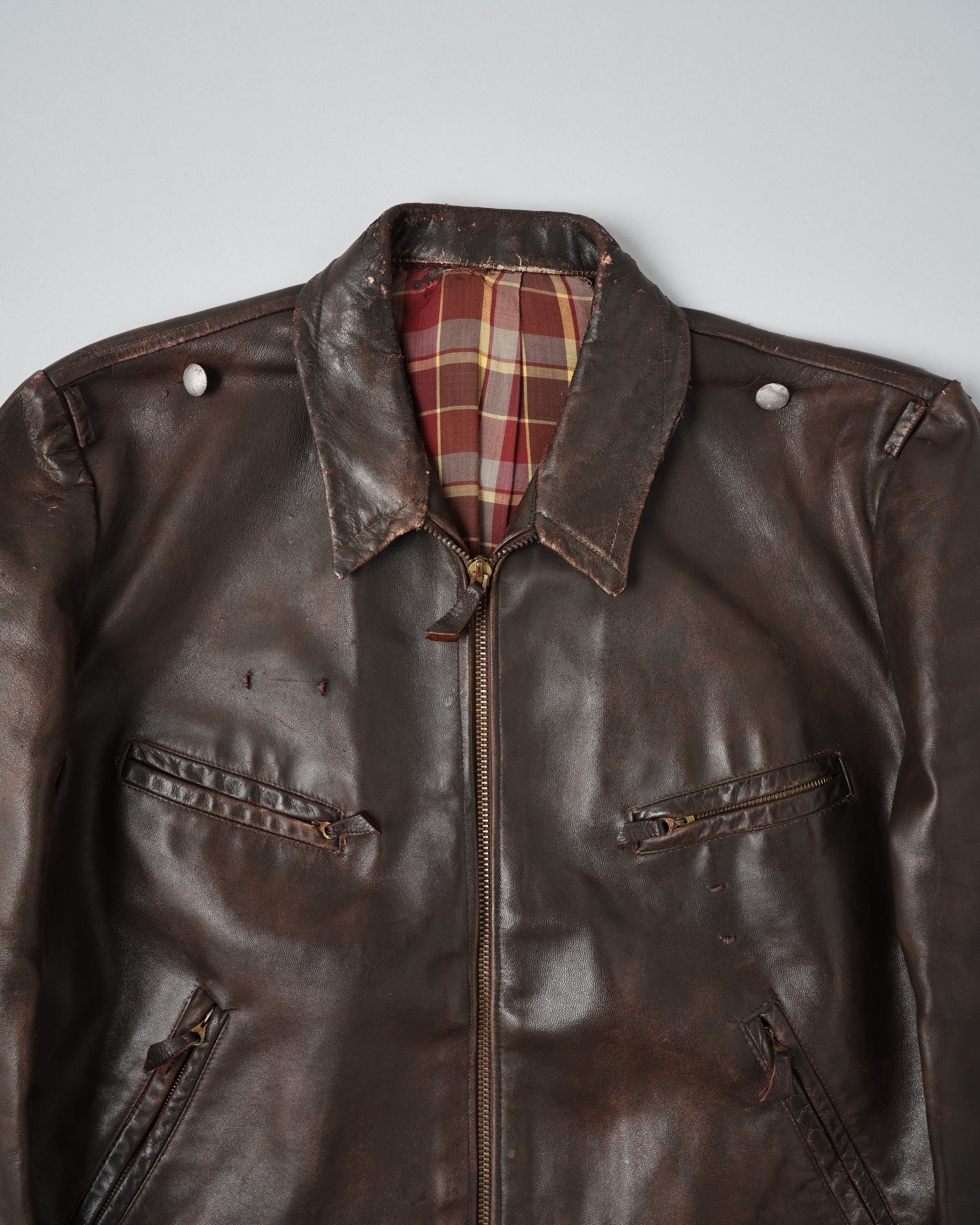 【~40’s】WWII German Air Force Personal Leather Flight Jacket "Luftwaffe"