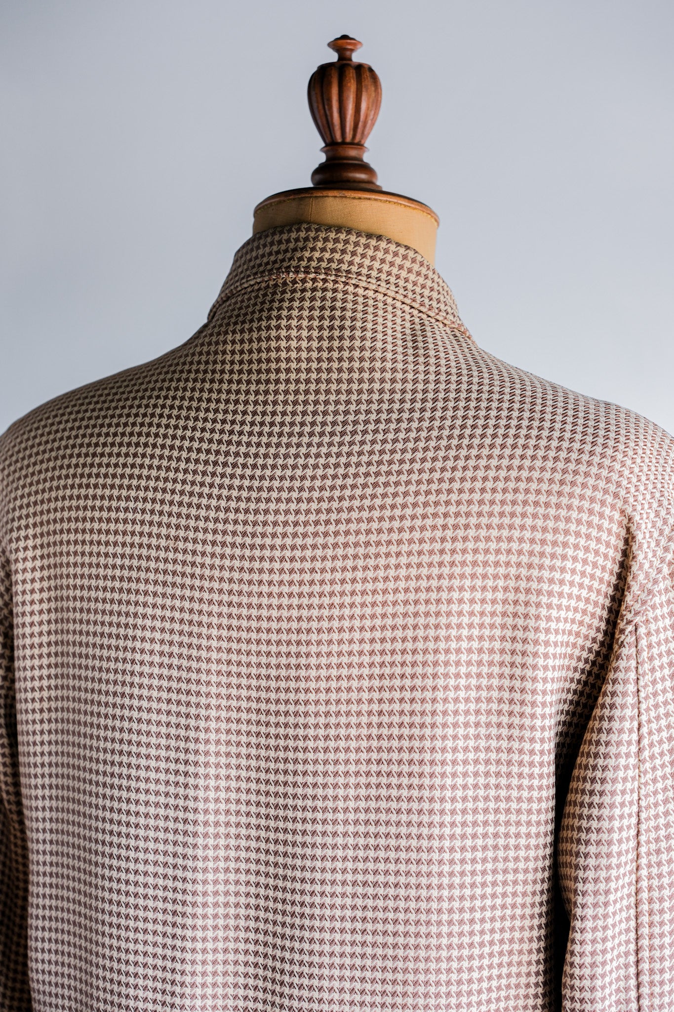 【~50's】American Vintage 2 Tone Houndstooth Rayon Jacket