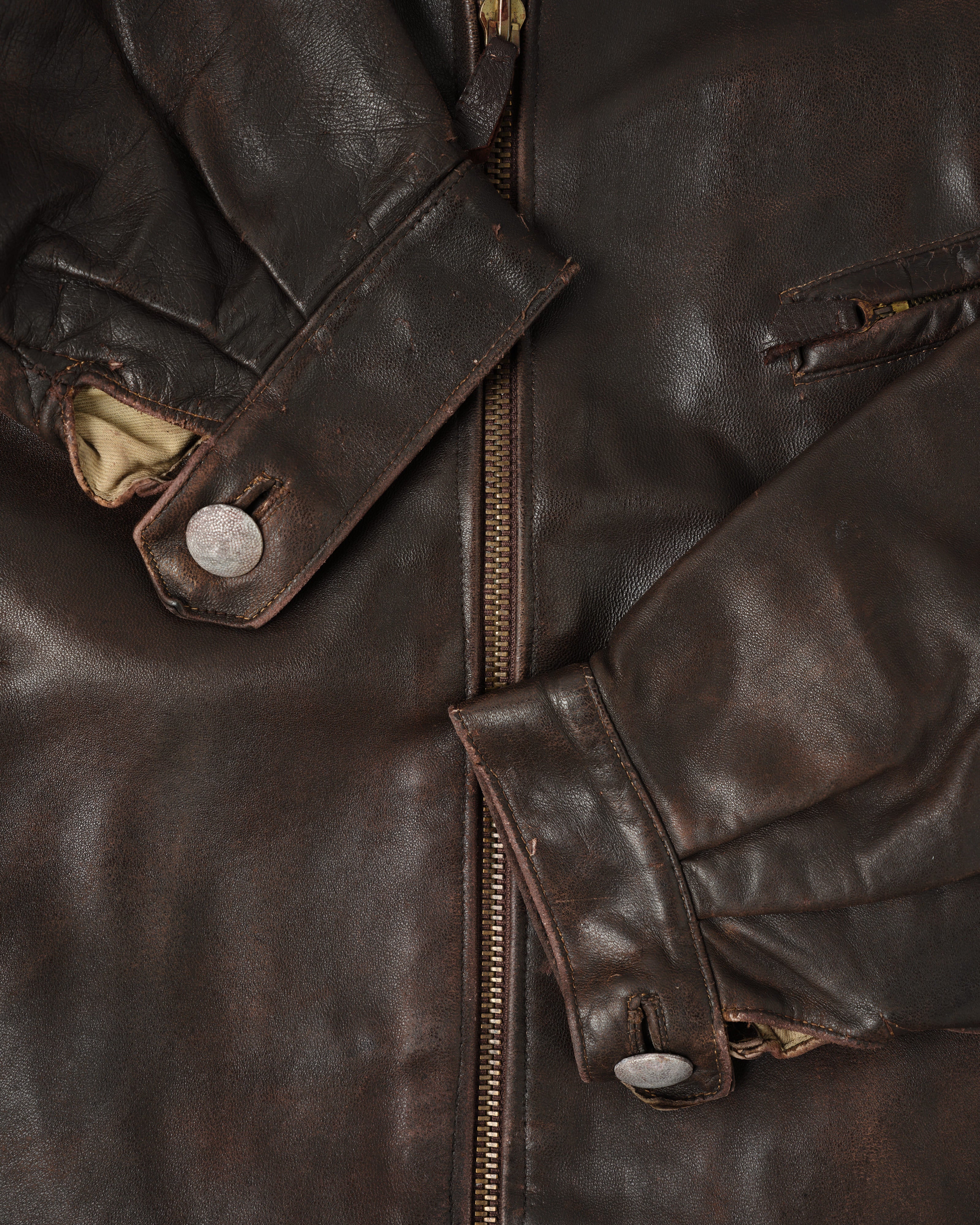 【~40’s】WWII German Air Force Personal Leather Flight Jacket "Luftwaffe"