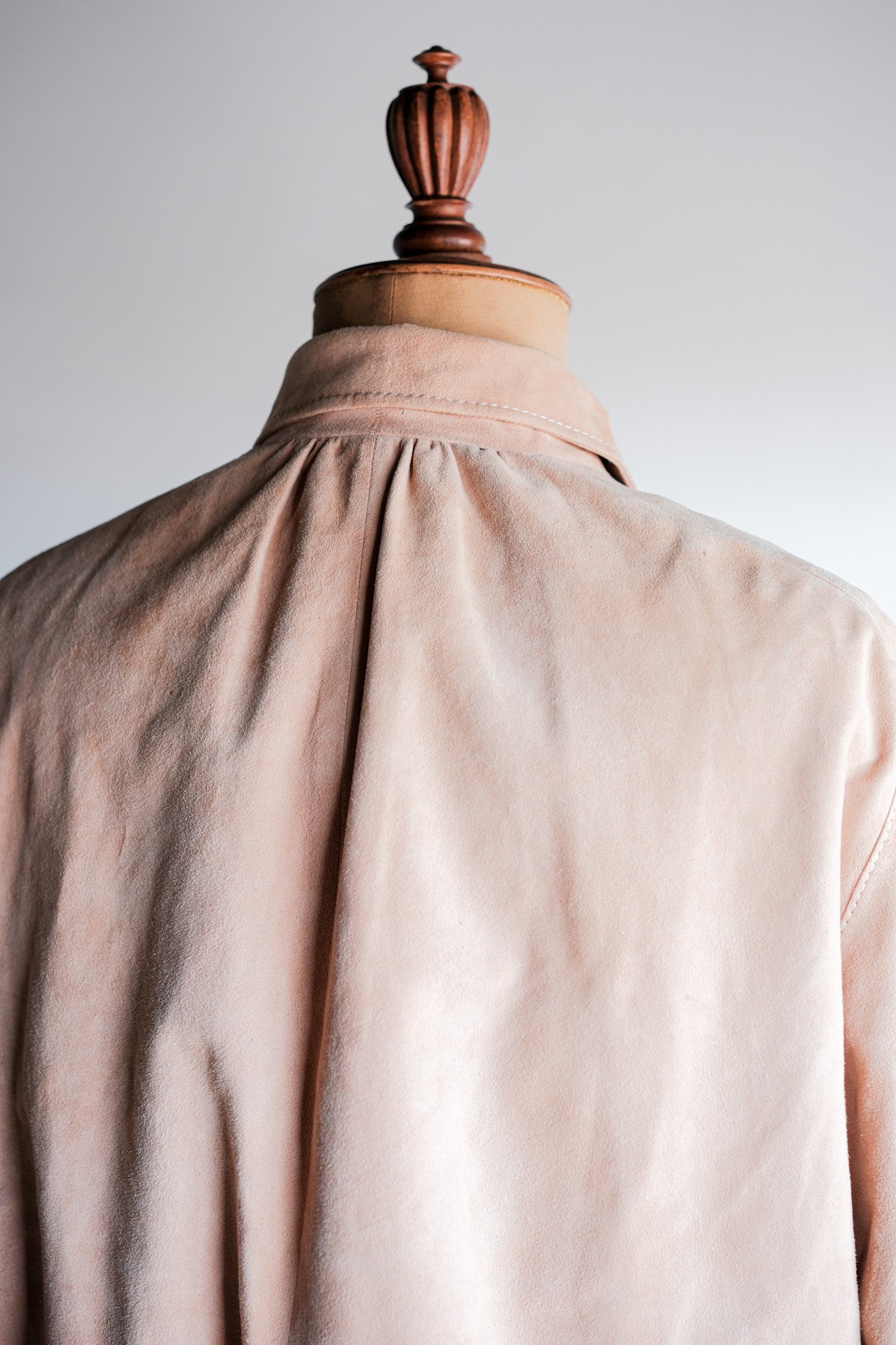 【~70's】Old Hermès Sport Paris Saddle Shoulder Suede Leather Blouson