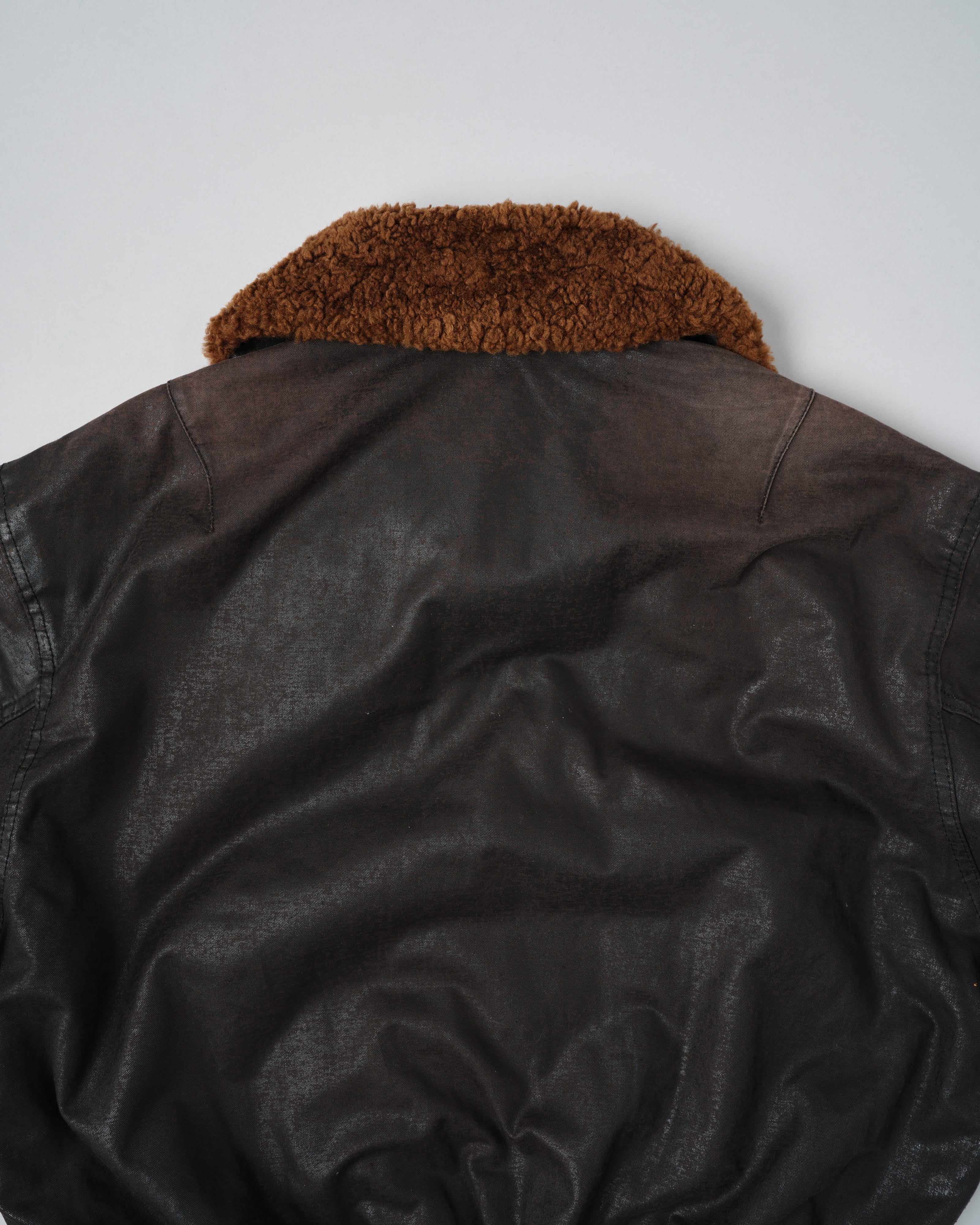 【~80’s】Old GUIDO PELLEGRINI Cotton Polyurethane Flight Type Blouson Size.42