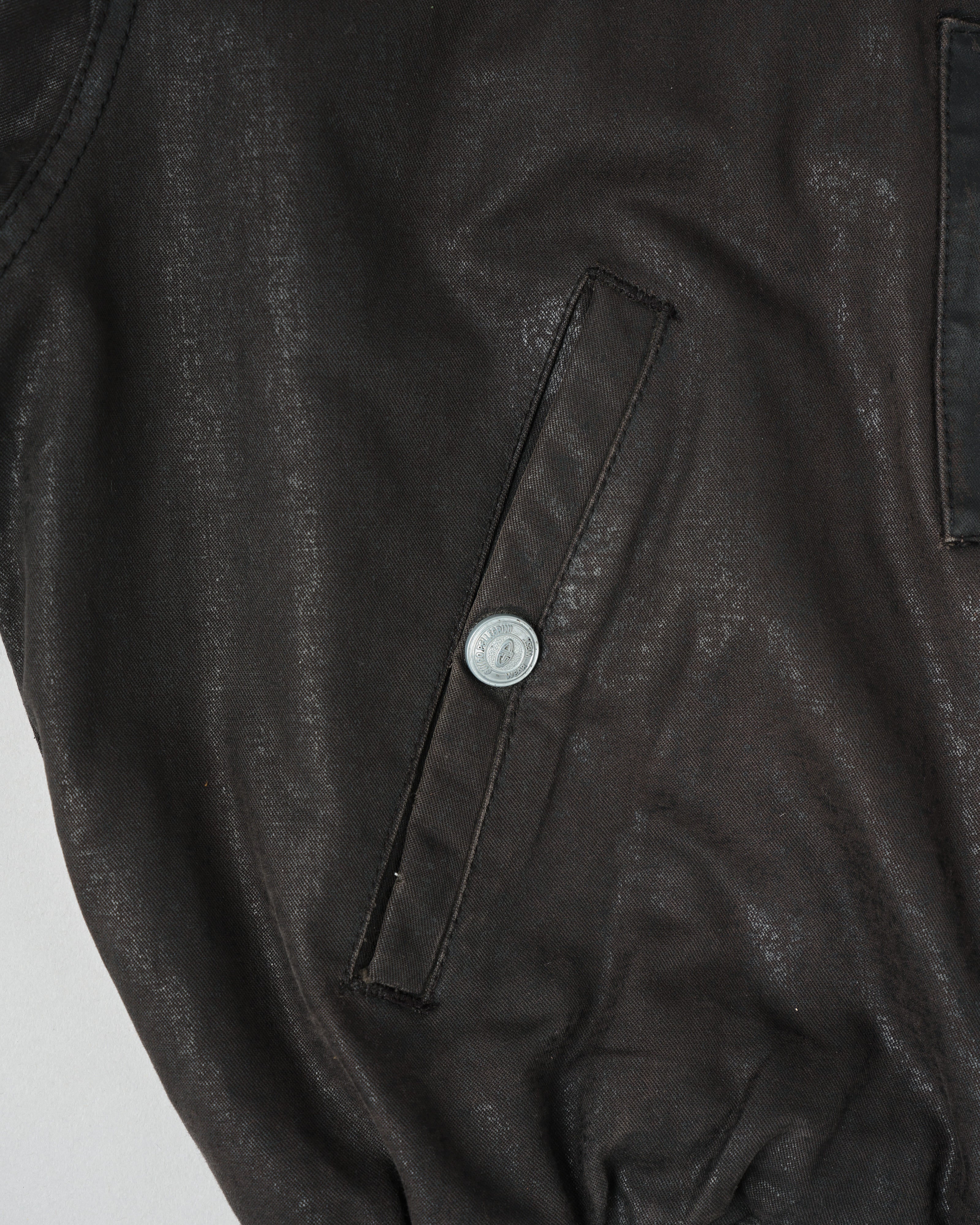 【~80’s】Old GUIDO PELLEGRINI Cotton Polyurethane Flight Type Blouson Size.42