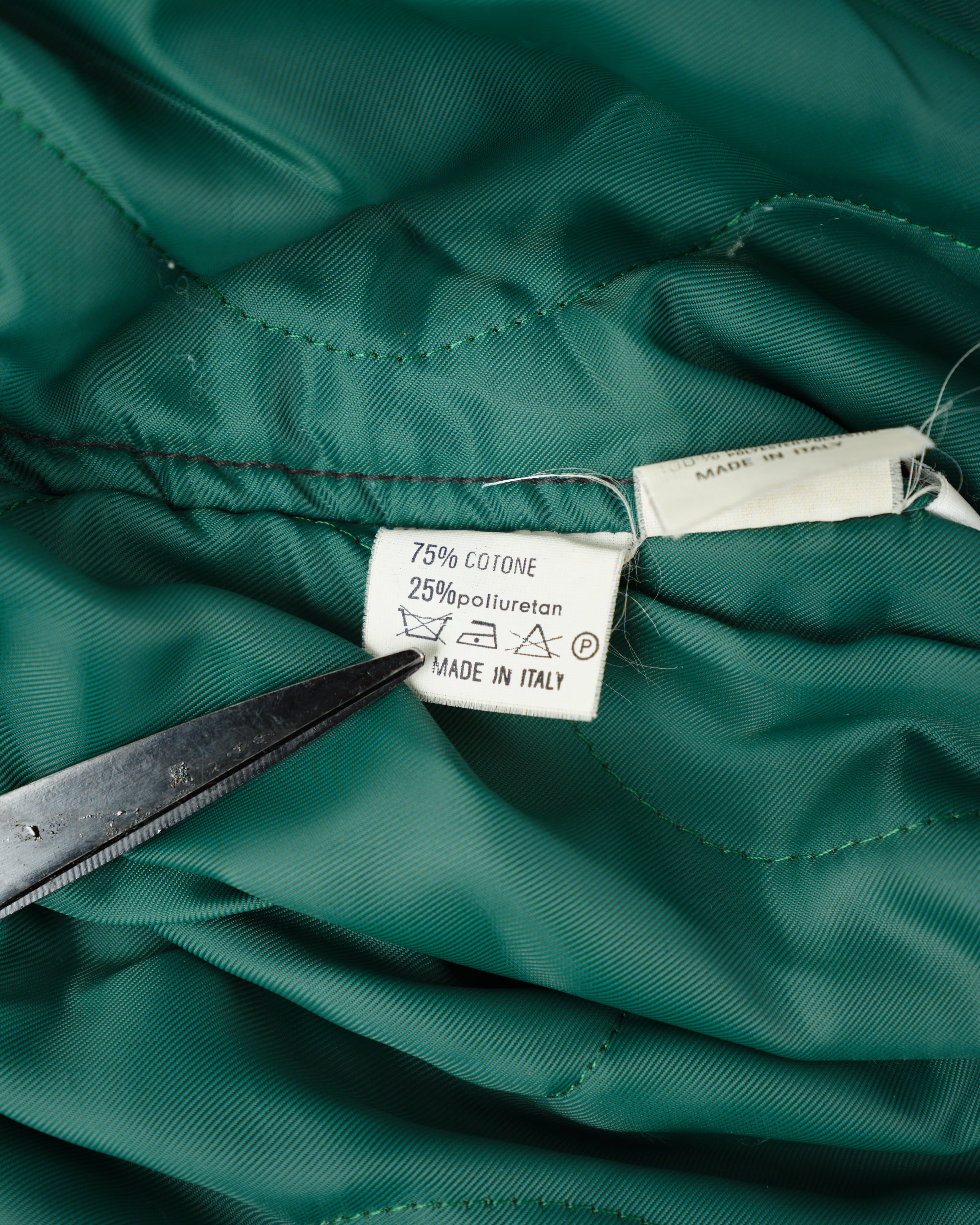 【~80’s】Old GUIDO PELLEGRINI Cotton Polyurethane Flight Type Blouson Size.42